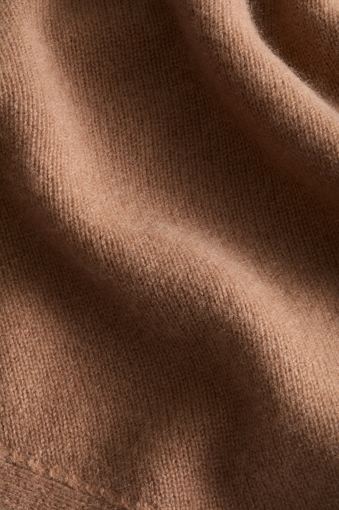 Mocha Cashmere Triangle Scarf - Image 3