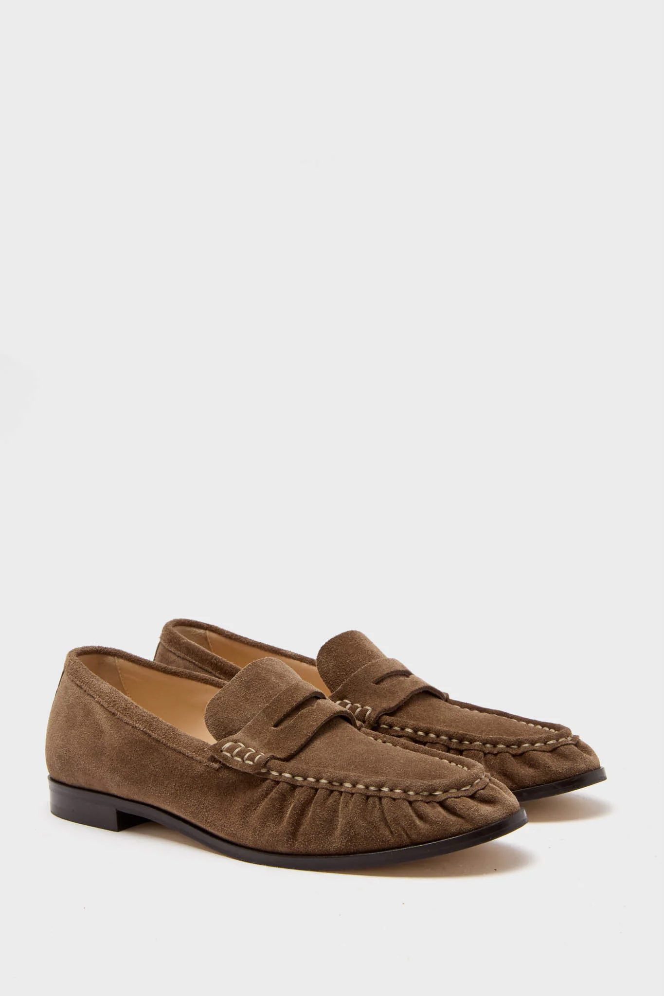 Mocha Suede Vivian Loafers - Image 4