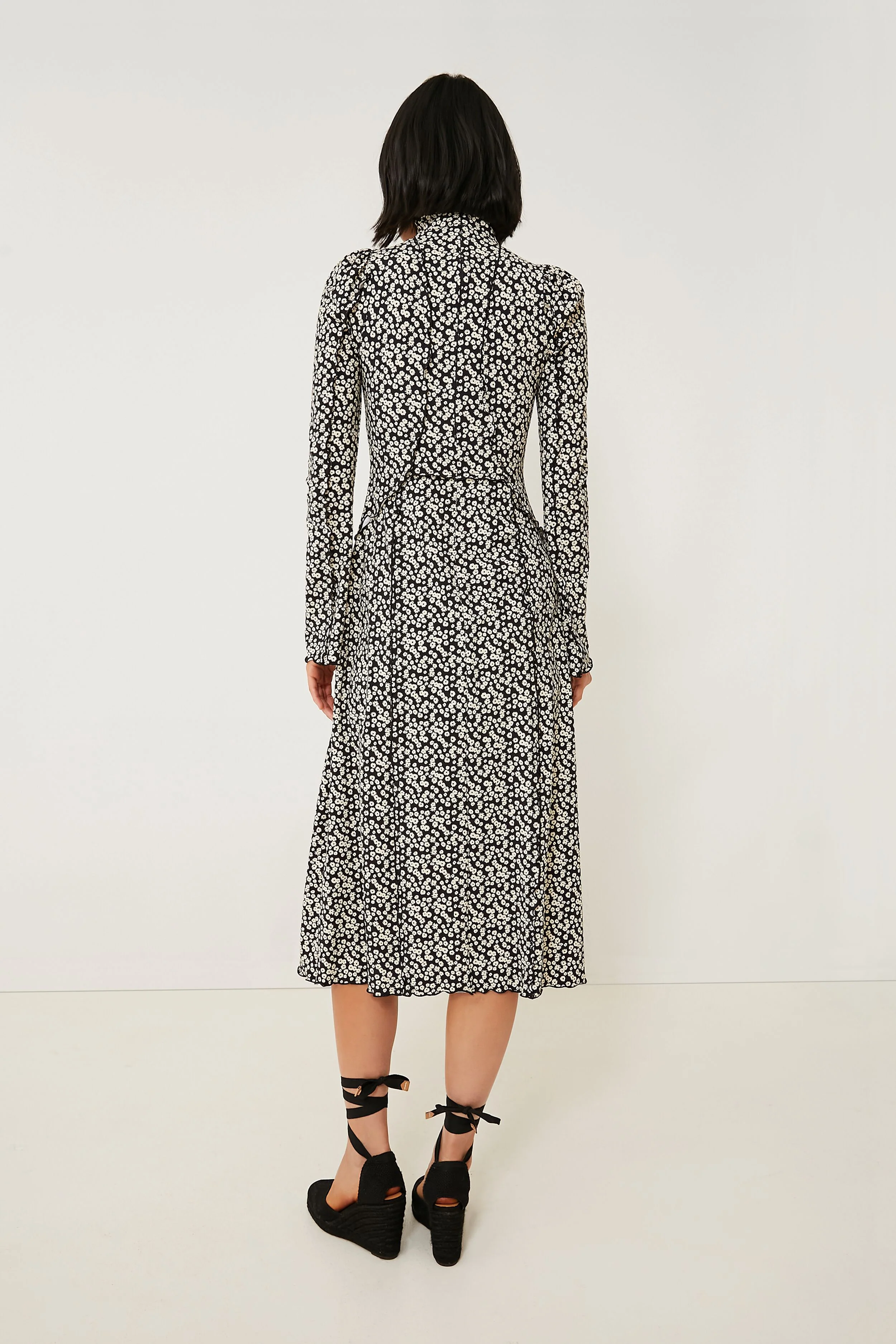 Multi Della Print Long Sleeve Dress - Image 4