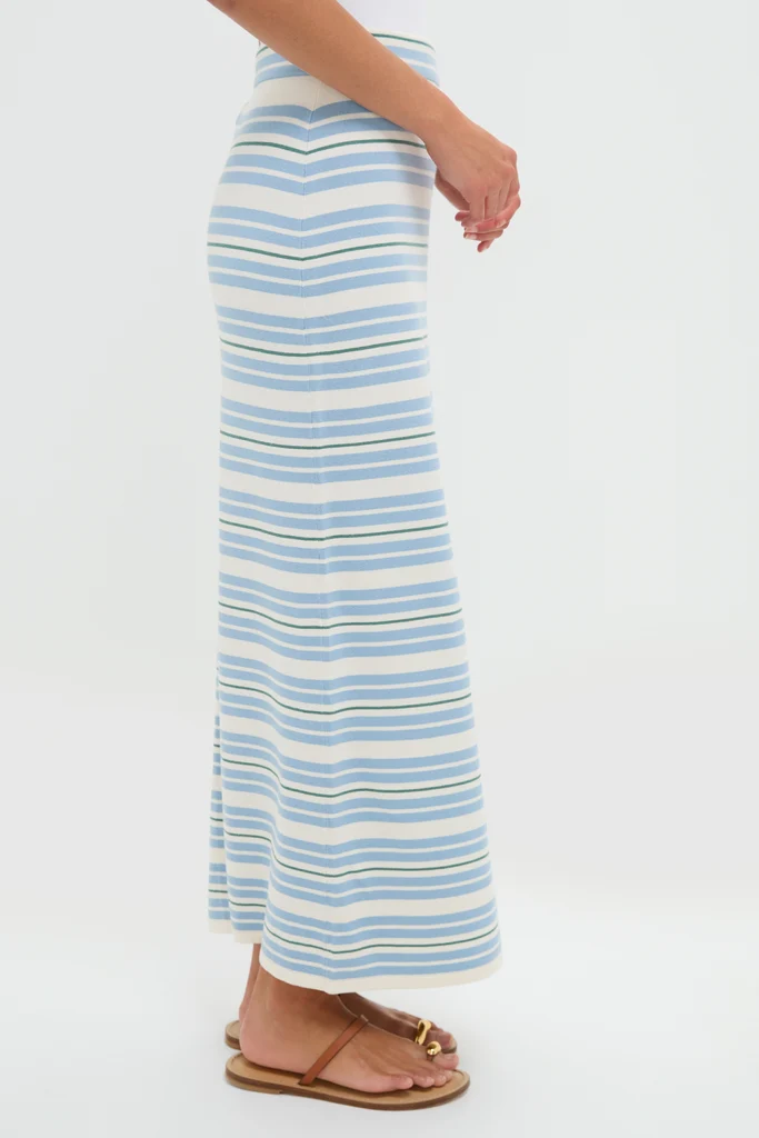 Multicolor Stripe Midi Skirt - Image 3