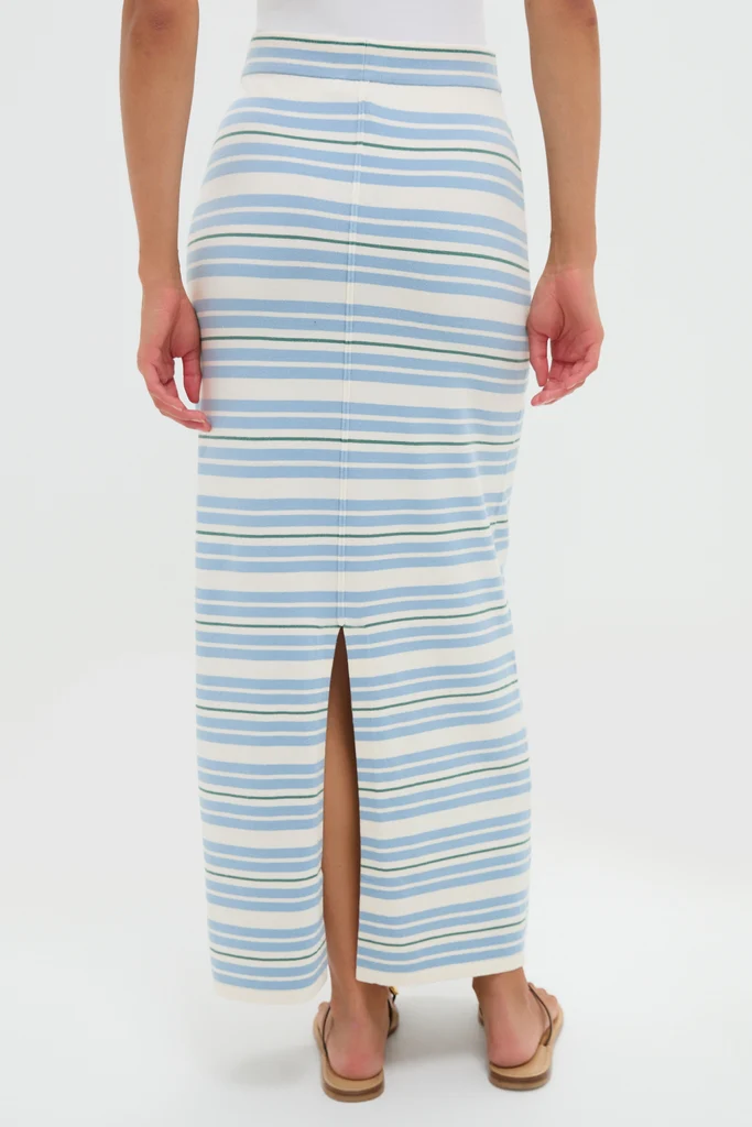 Multicolor Stripe Midi Skirt - Image 4