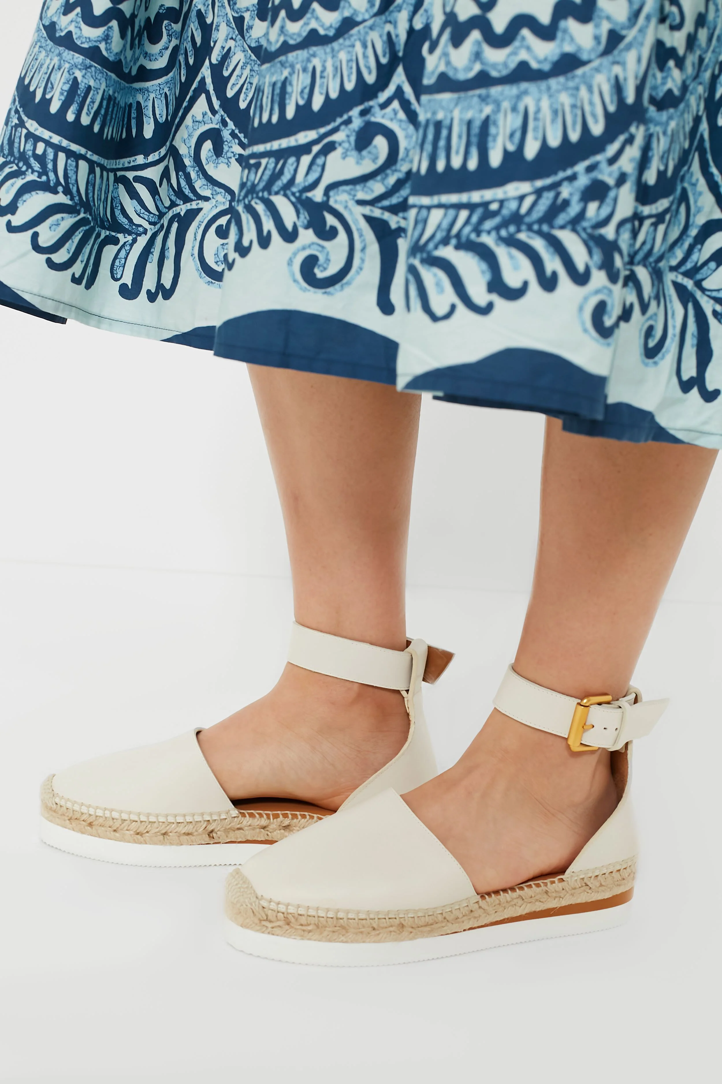Natural Glyn Closed Toe Espadrilles - Image 2