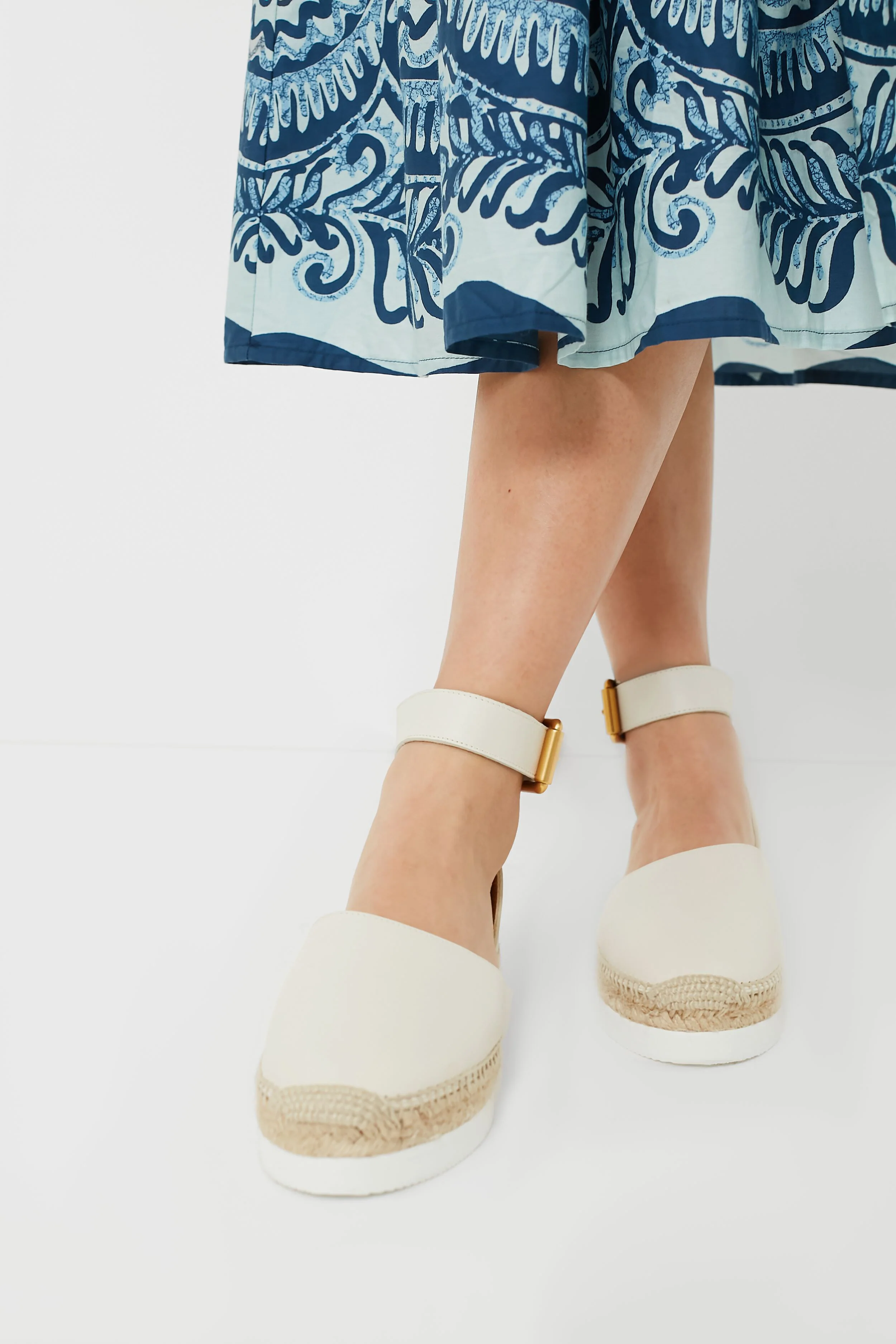 Natural Glyn Closed Toe Espadrilles - Image 6