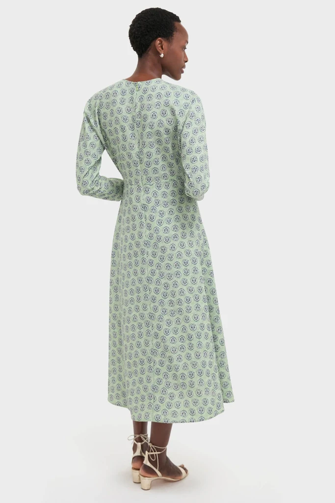 Navy Bird Block Vika Dress - Image 4