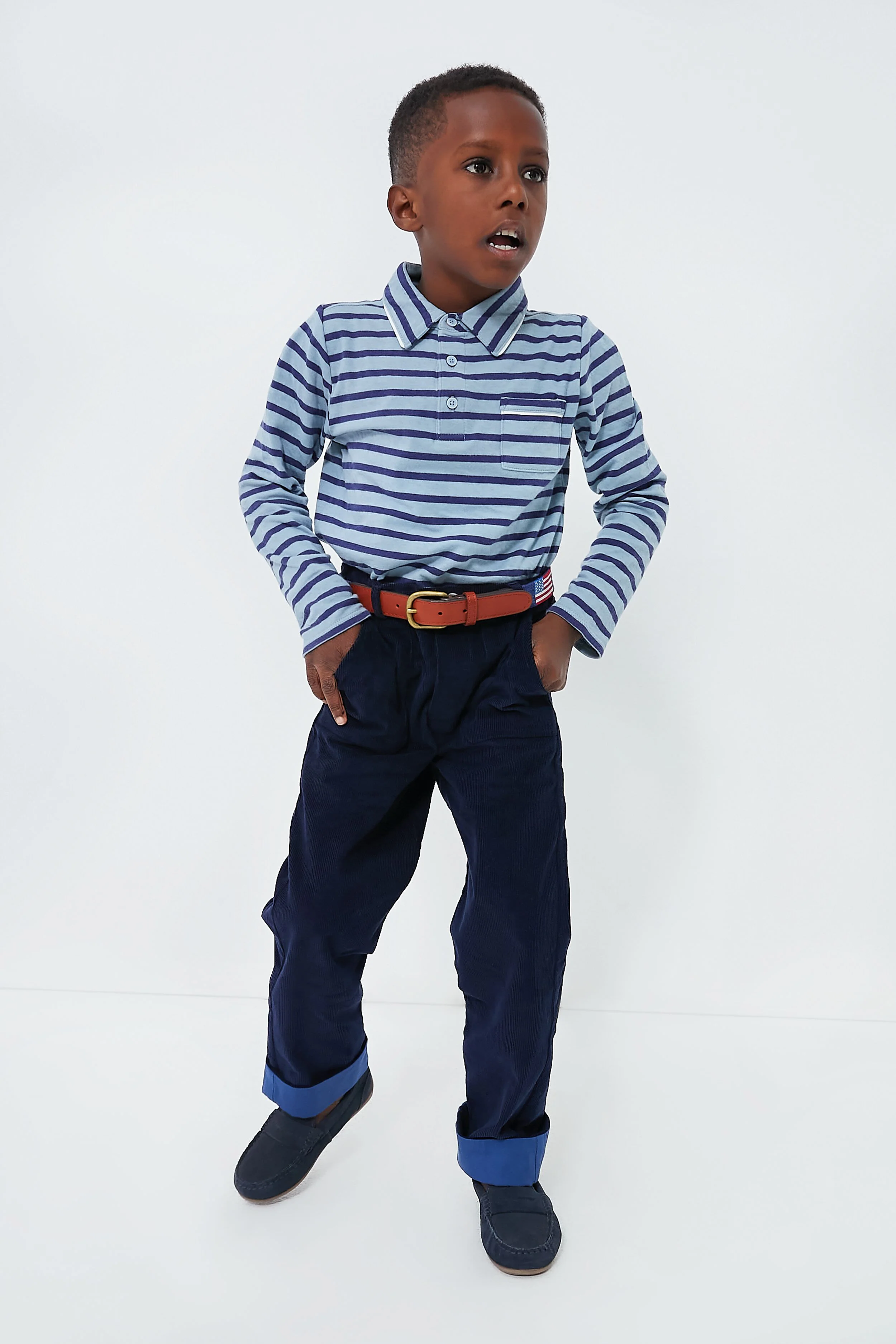 Navy Corduroy Grow Pant - Image 3