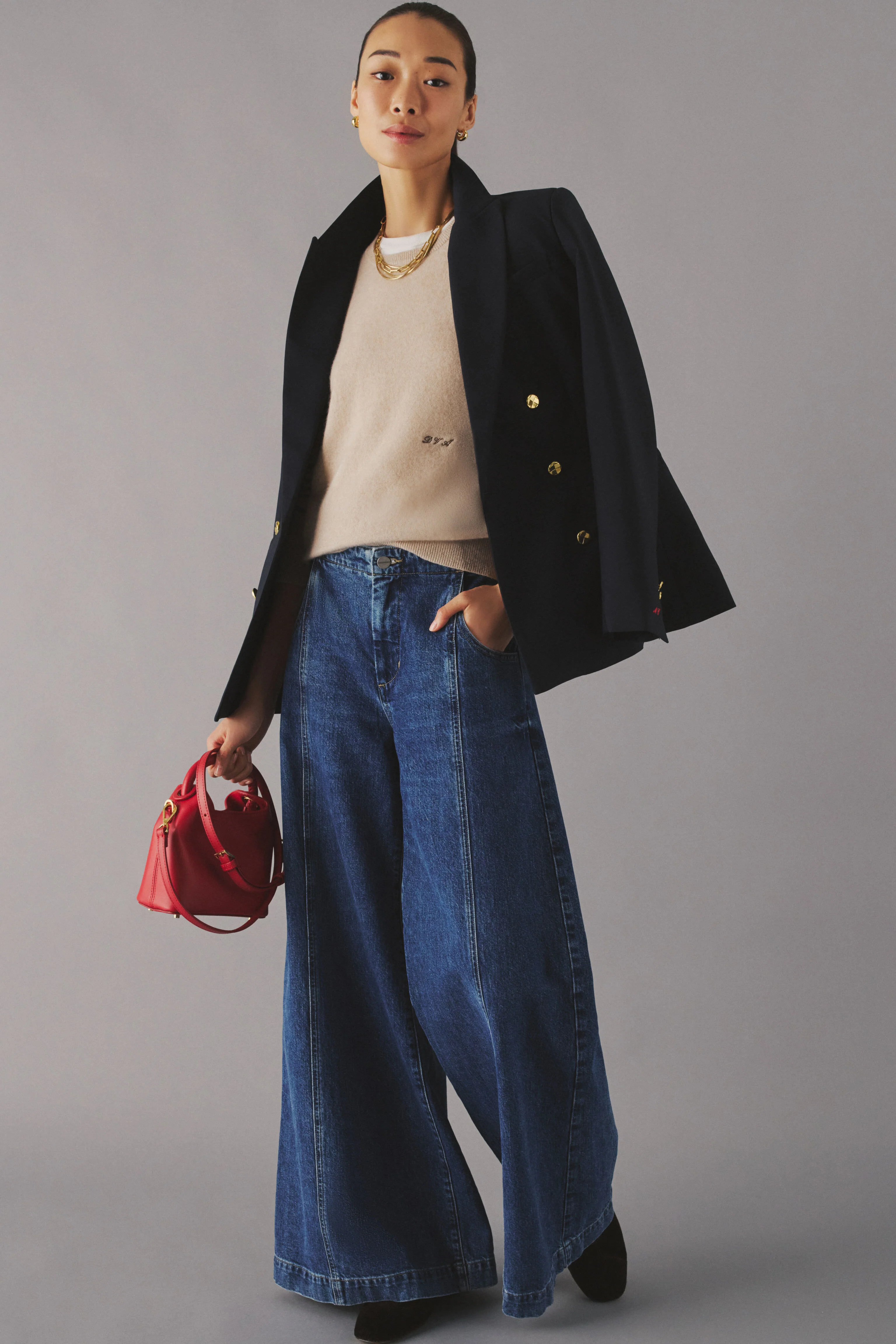 Navy Diana Blazer - Image 3