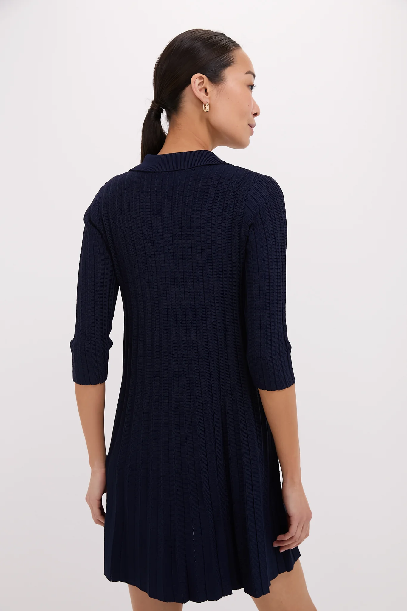 Navy Knit Landry Dress - Image 4