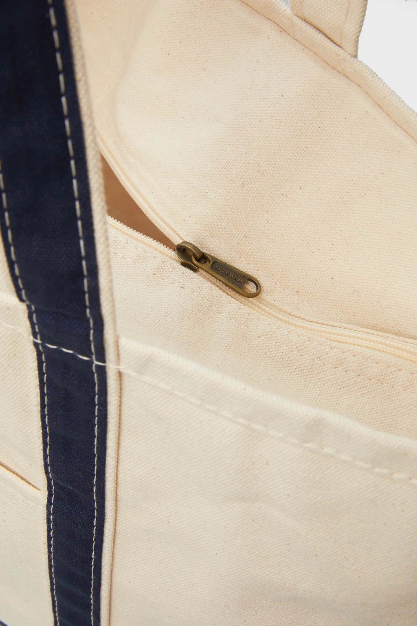 Navy Large Canvas Tote - Image 3