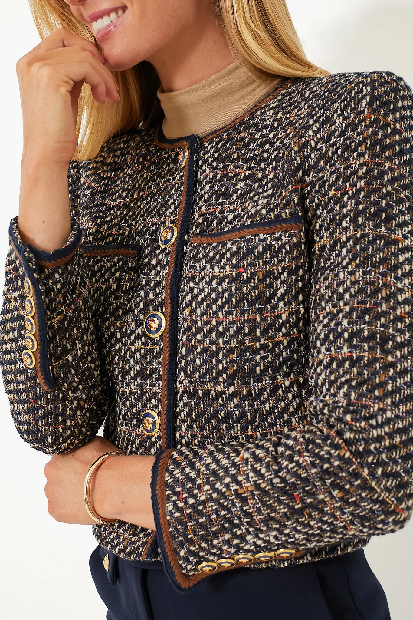 Navy Multi Lars Jacket - Image 5