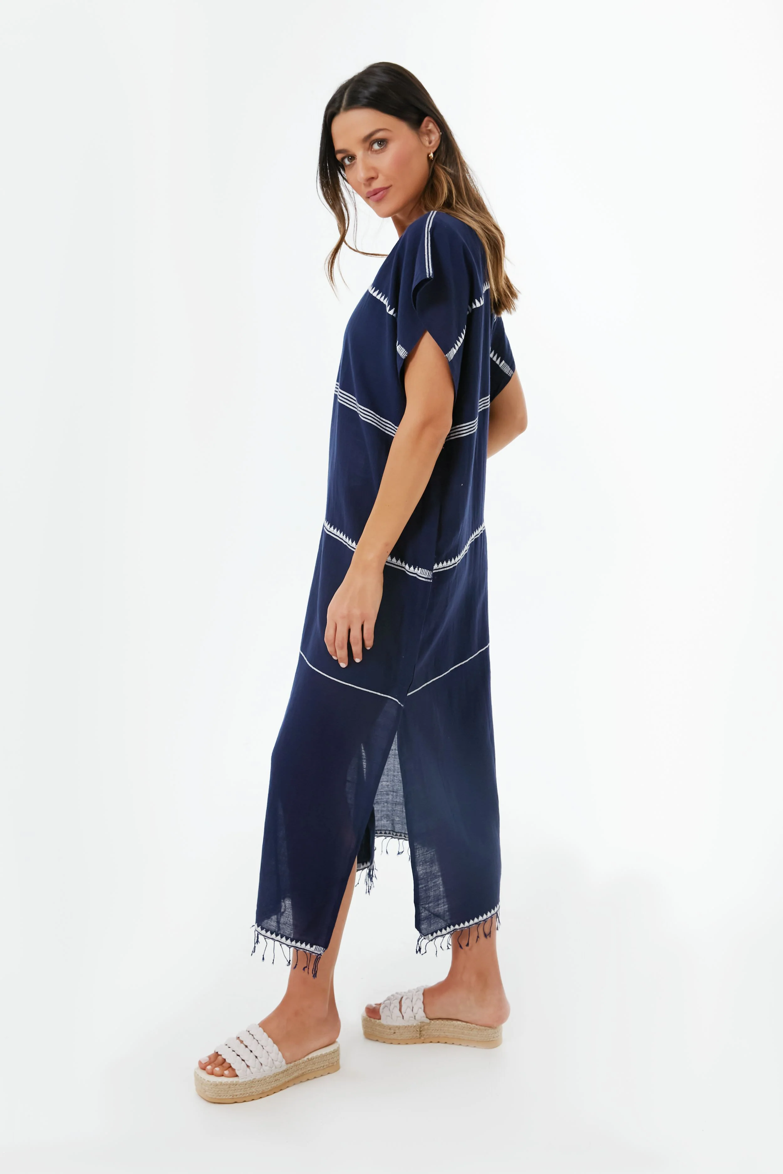 Navy Nunu Classic Caftan - Image 3