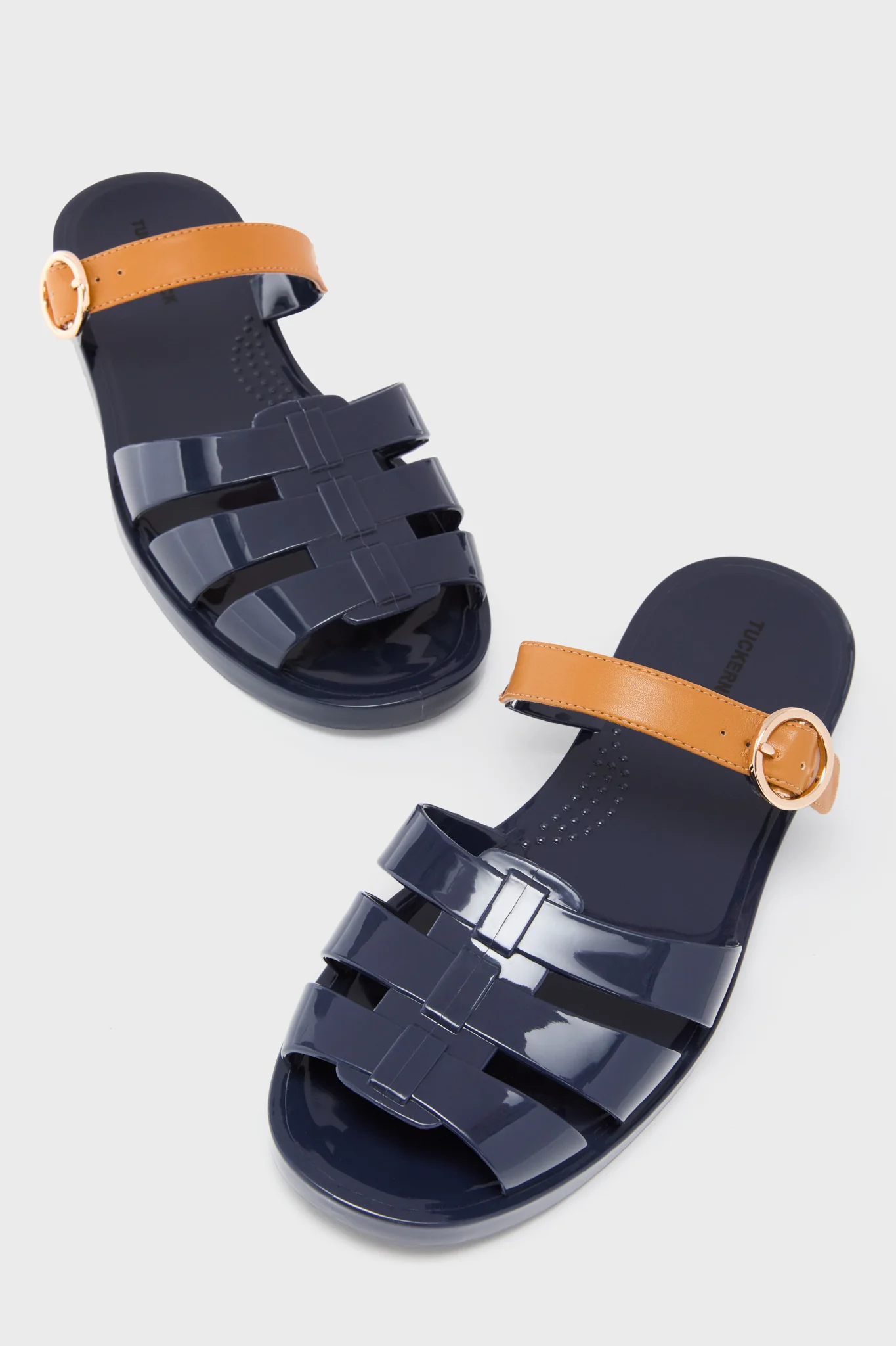 Navy Riley Jelly Sandals - Image 5