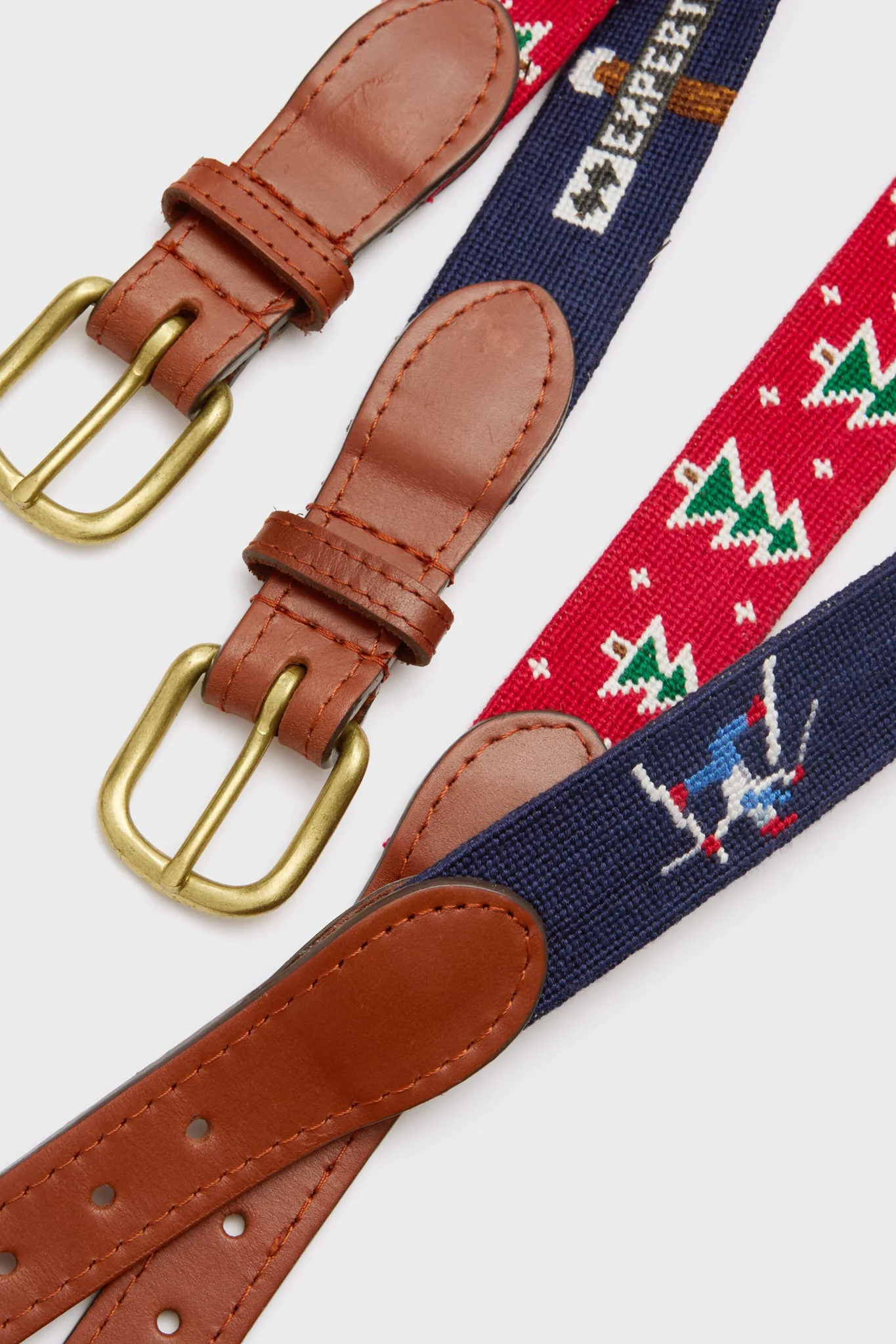 Navy Ski Life Needlepoint Belt - Image 4