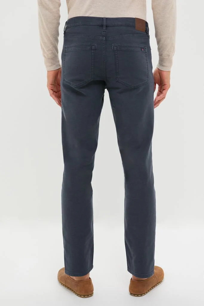 Navy Stretch Terry 5 Pocket - Image 4