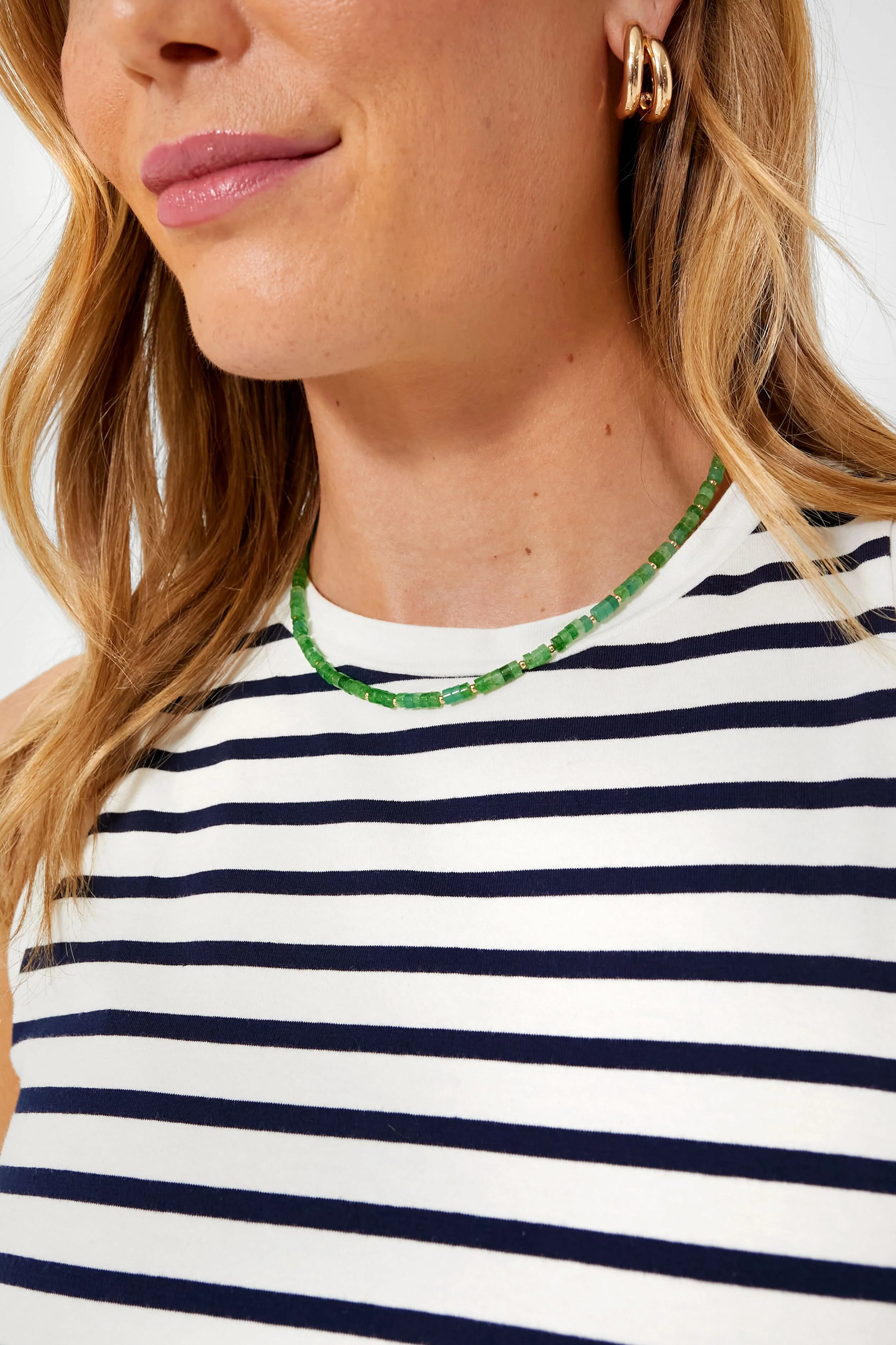 Navy Stripe Anthos Cotton Tank - Image 5
