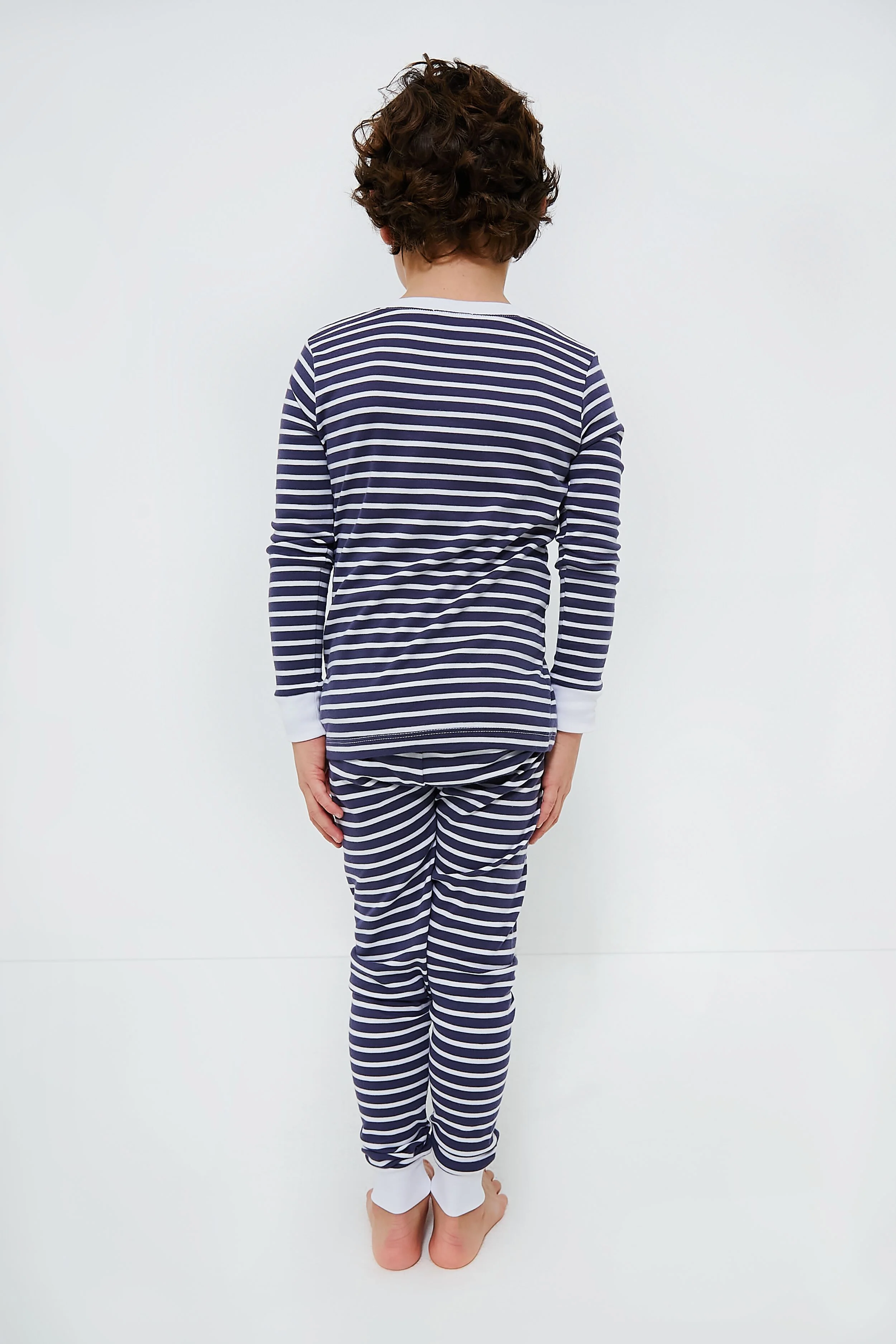 Navy Stripe Pajama Set - Image 8