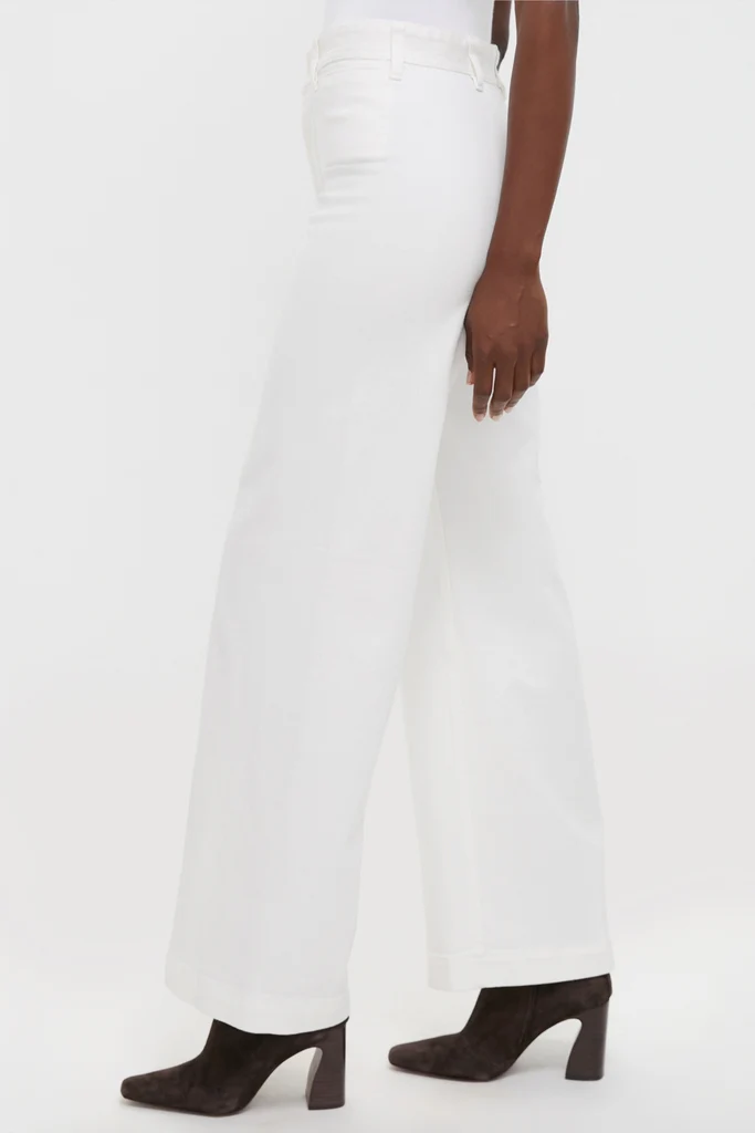 Nevis Cotton Twill Woven Standard Flare Pants - Image 3