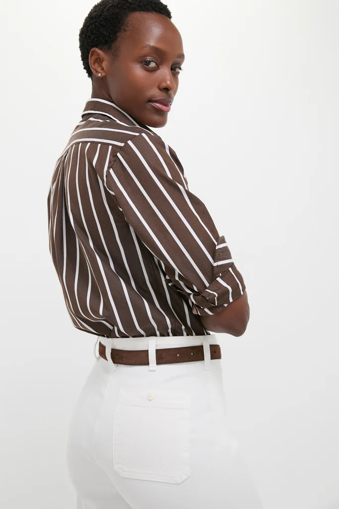 Nevis Cotton Twill Woven Standard Flare Pants - Image 5