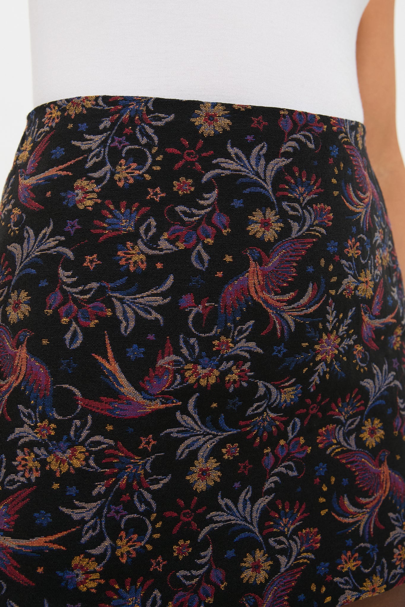 Noir Multi Tolmia Mini Skirt - Image 4
