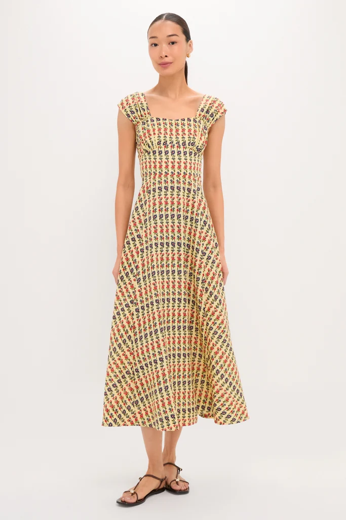 Victory Garden Floral Akins Maxi Dress