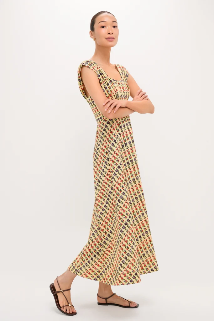 Victory Garden Floral Akins Maxi Dress - Image 4