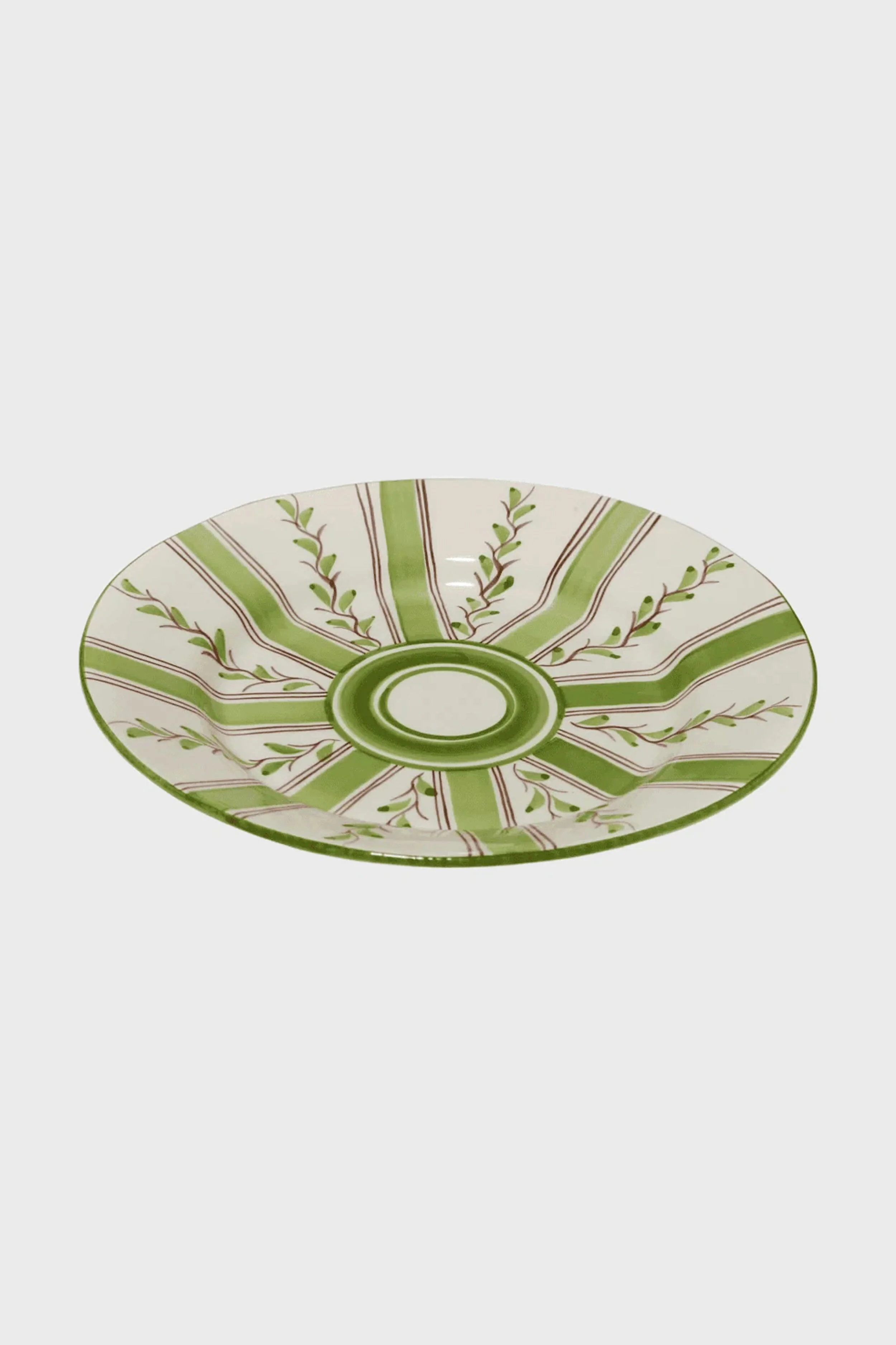 Olive Stripe Dinner Plate - Image 3