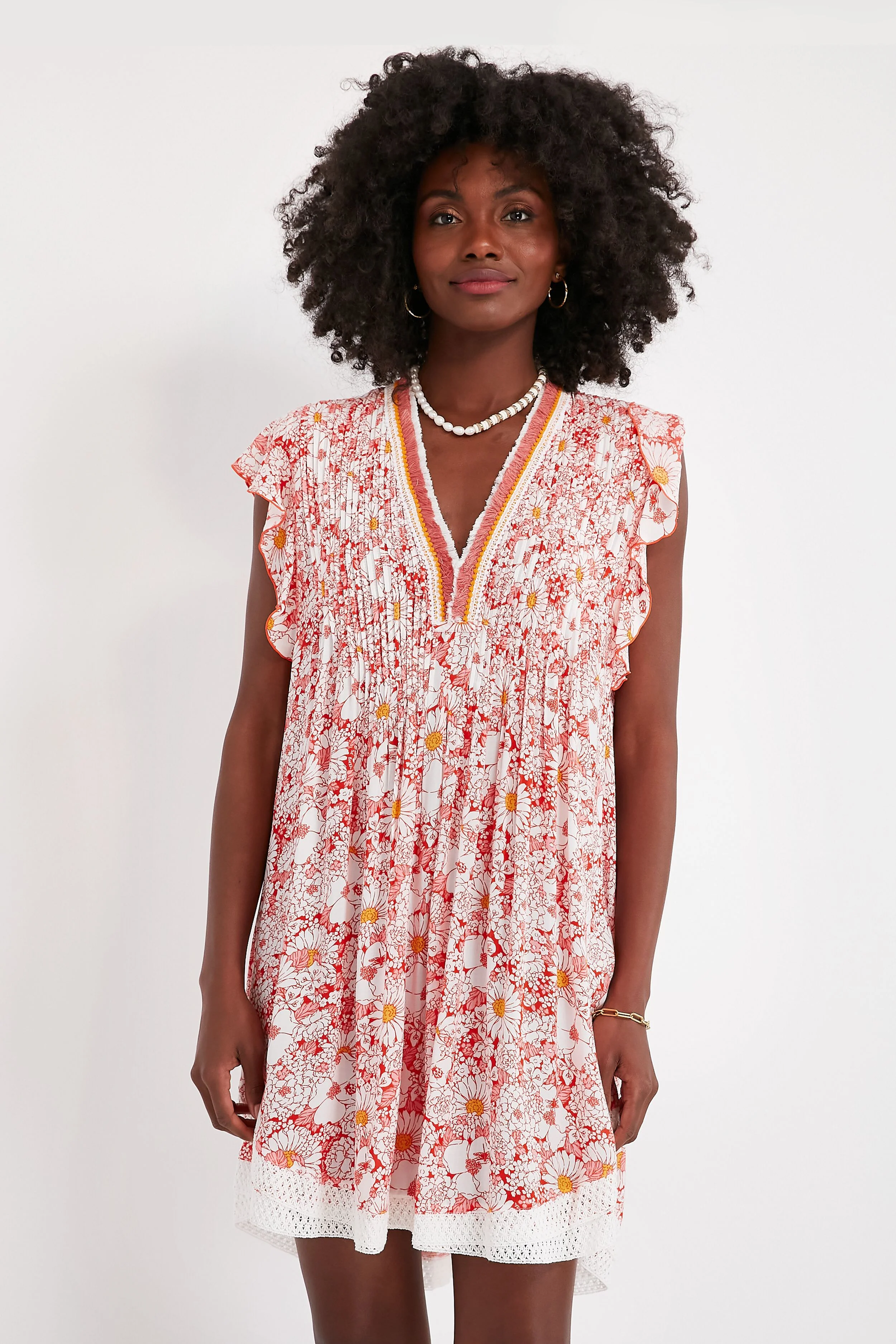 Orange Mid 70s Garden Sasha Mini Dress - Image 2