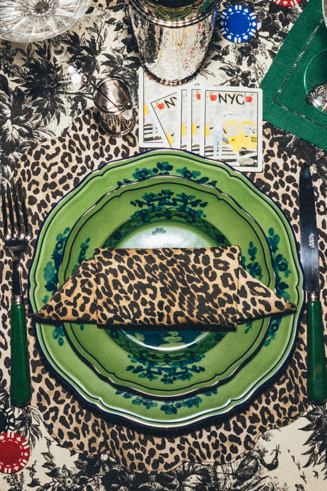 Oriente Italiano Malachite Dinner Plate - Image 2