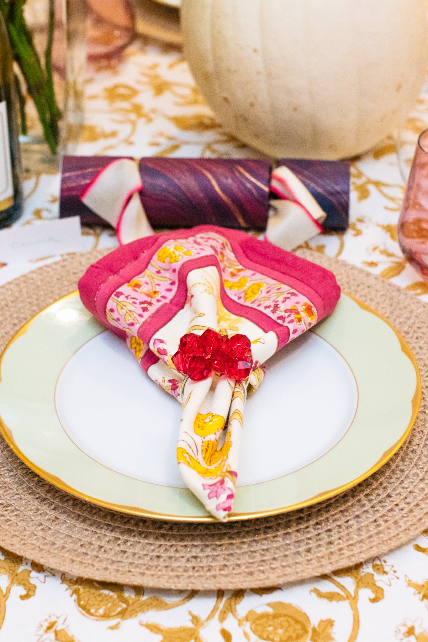 Papillon Napkins Rose (Set of 6) - Image 4