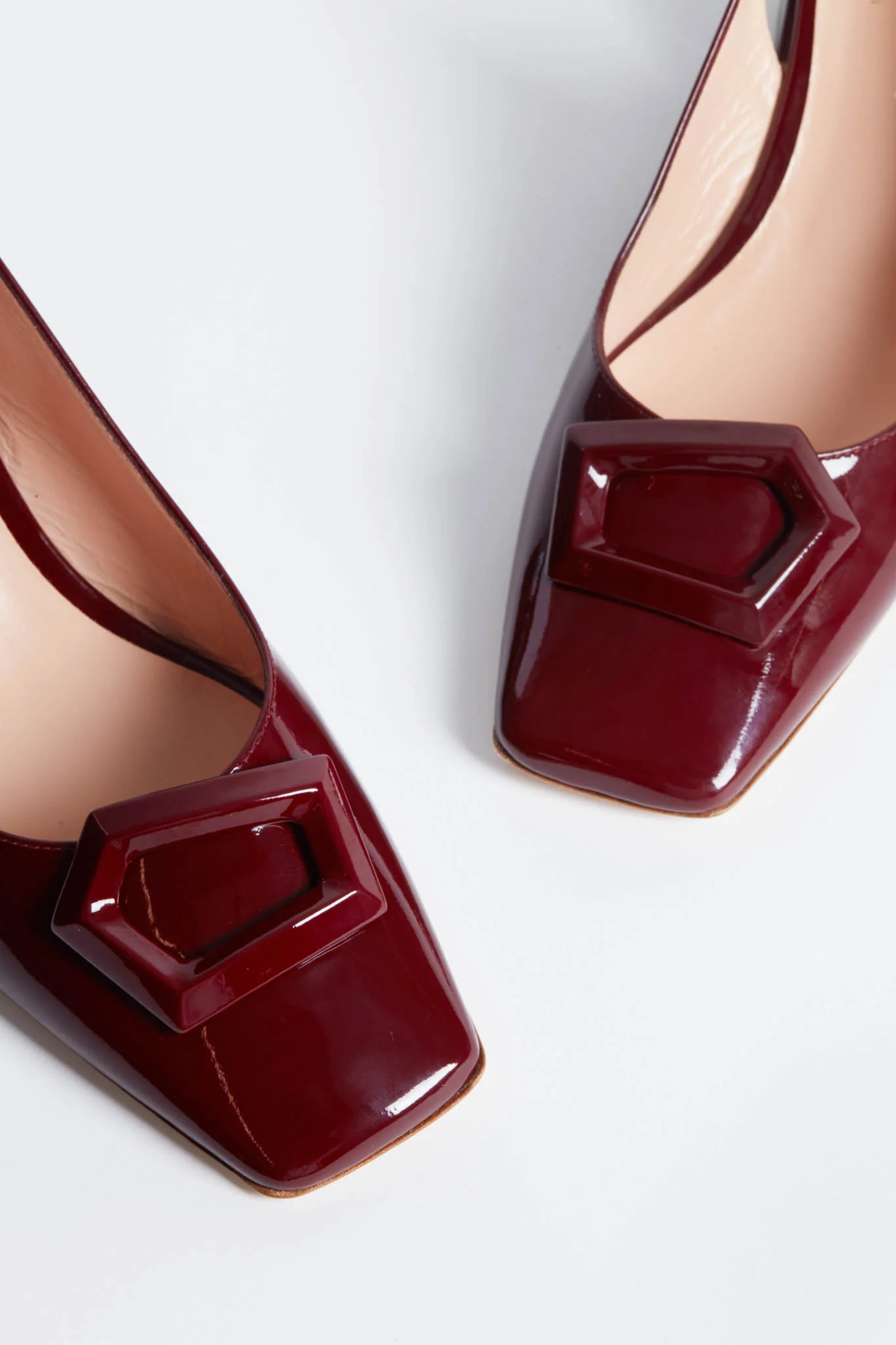 Patent Bordeaux Myola Heels - Image 5