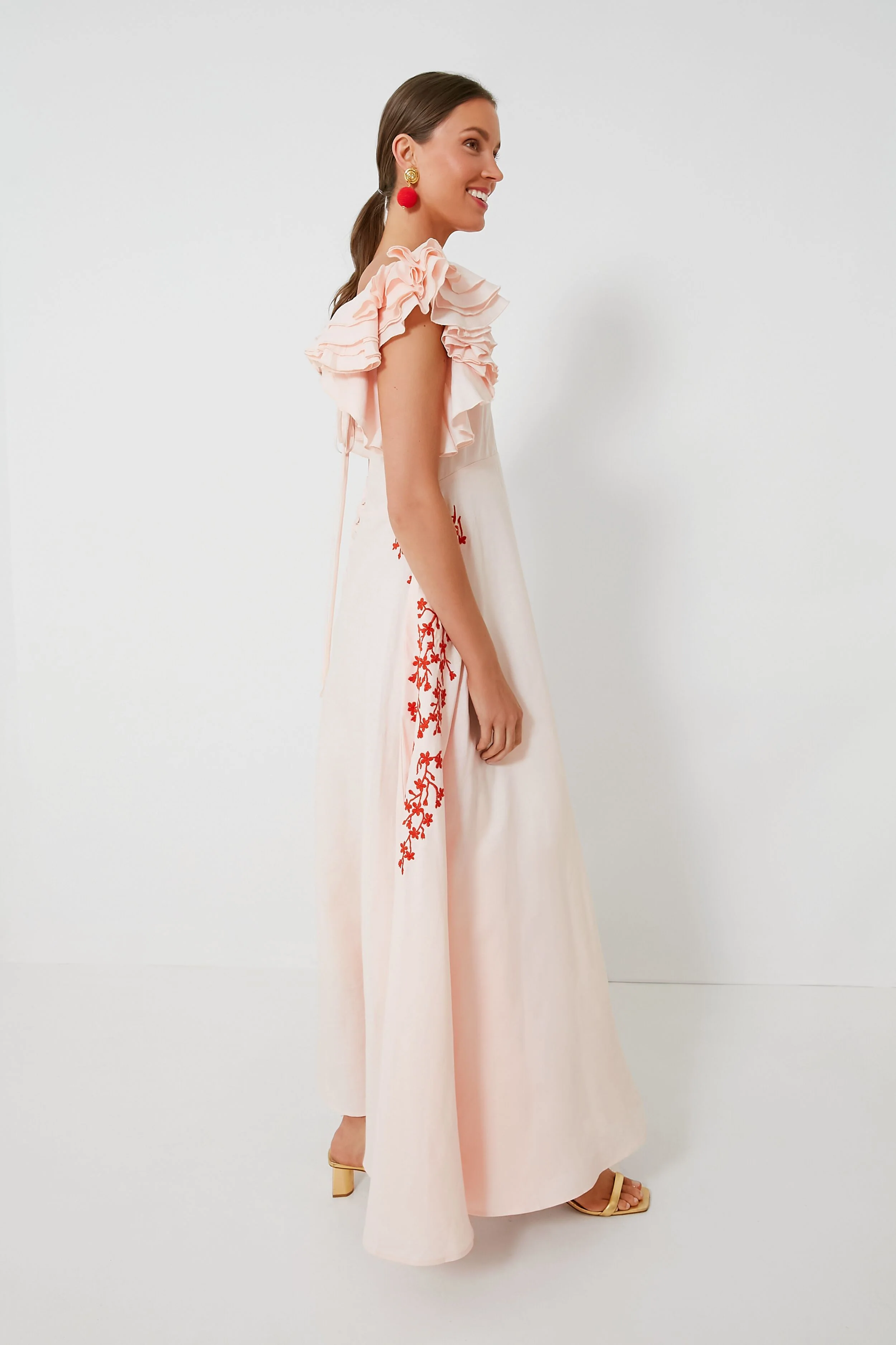 Peach Essen Maxi Dress - Image 3