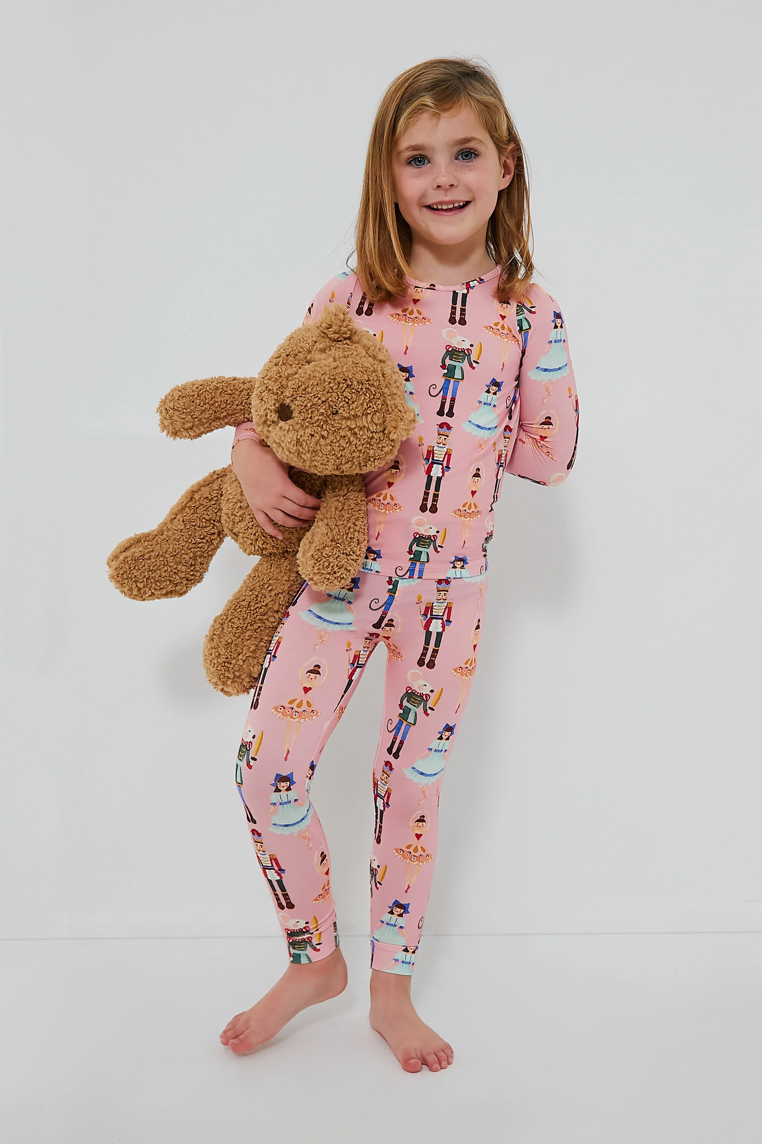 Pink Nutcracker Ballet Kids Bamboo PJ Set - Image 2