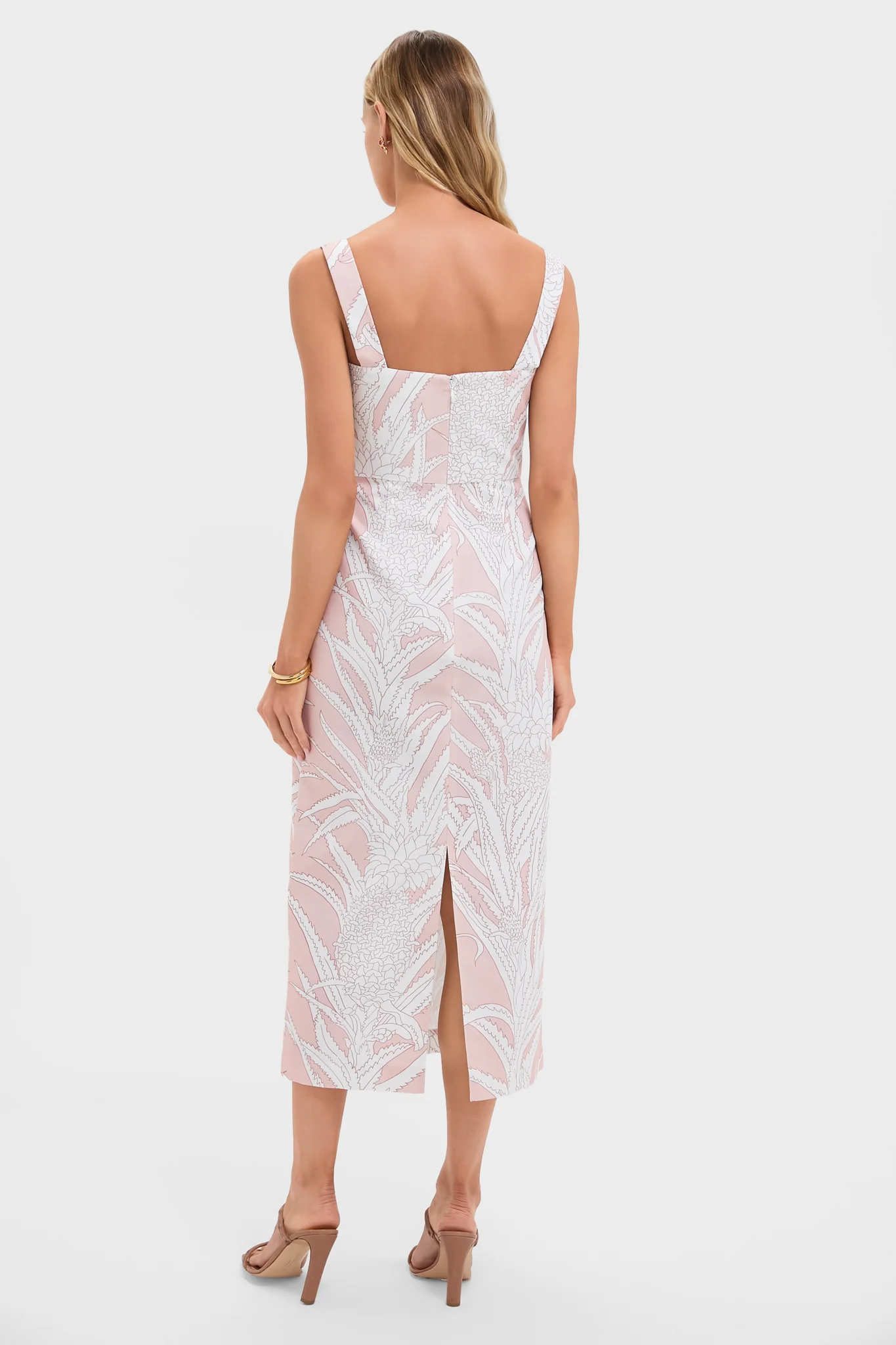 Pink Pineapple Long Slip Dress - Image 4