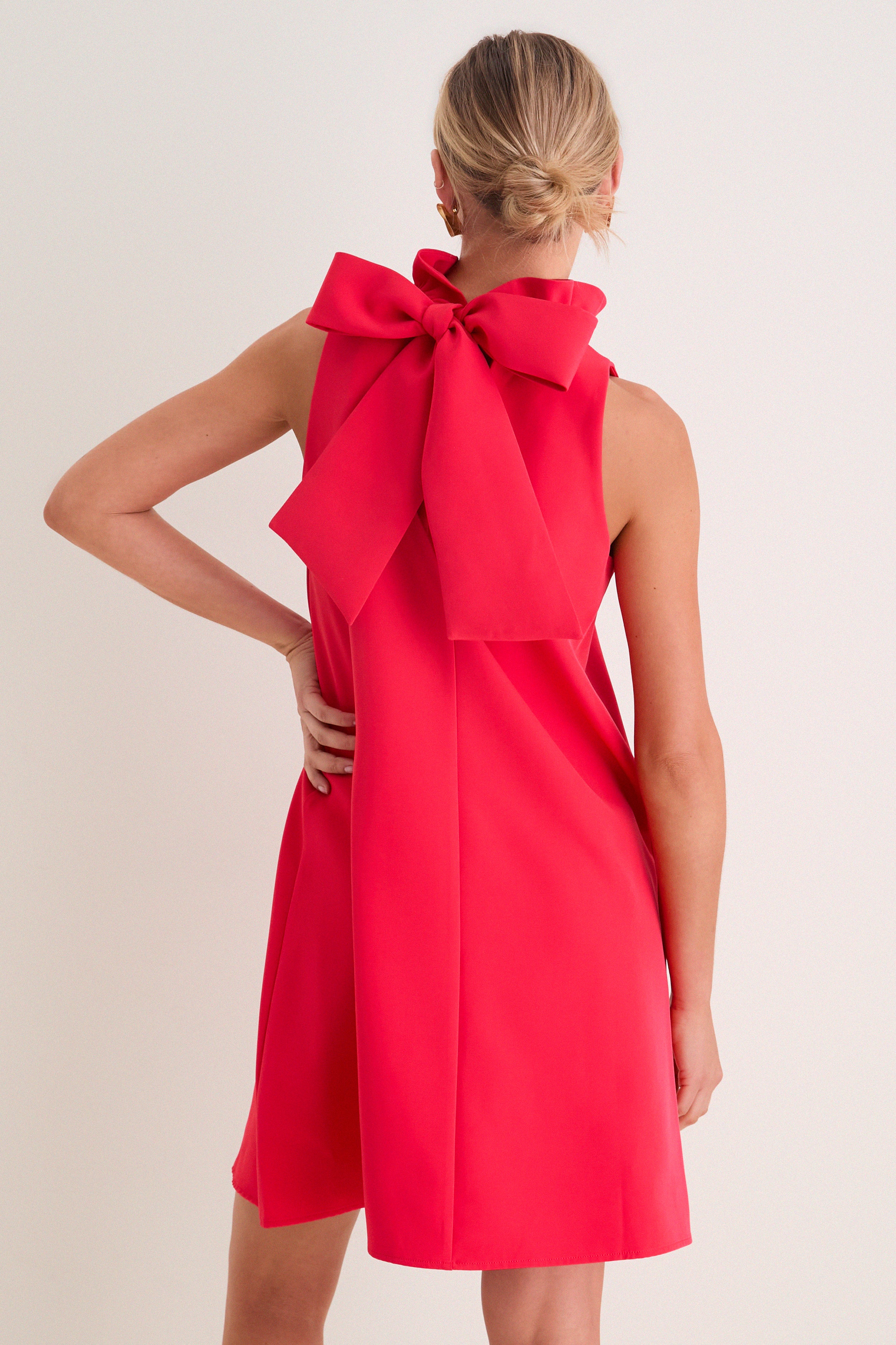 Poppy Red Blythe Dress - Image 5