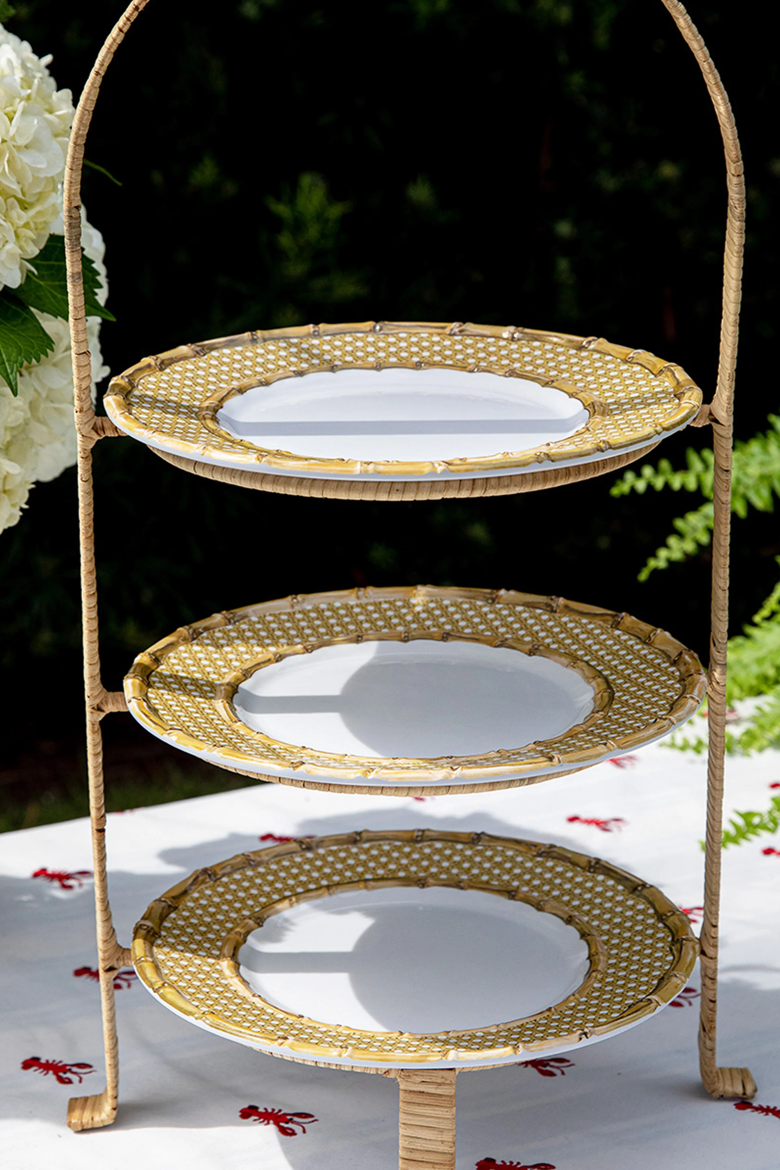 Provence Rattan Triple Tiered Server - Image 4