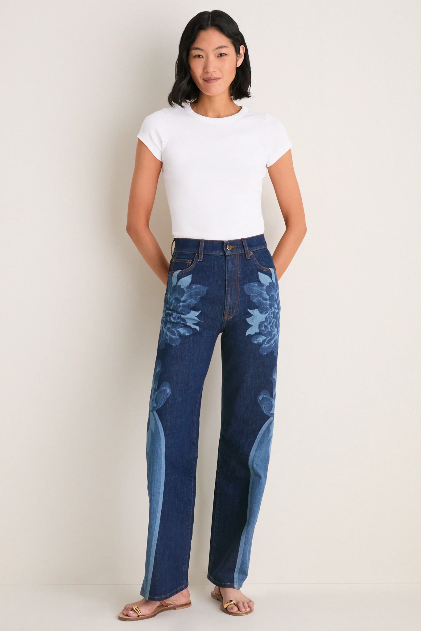 Queen Peony Placee Straight Leg Jean - Image 6