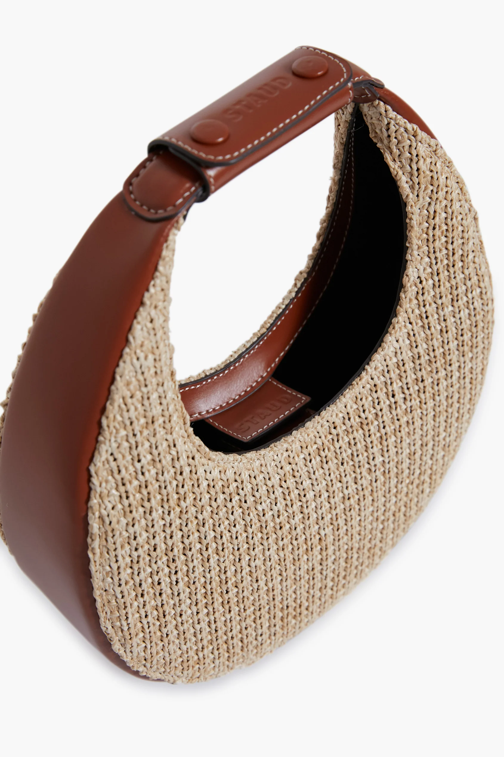 Raffia Mini Moon Bag - Image 6