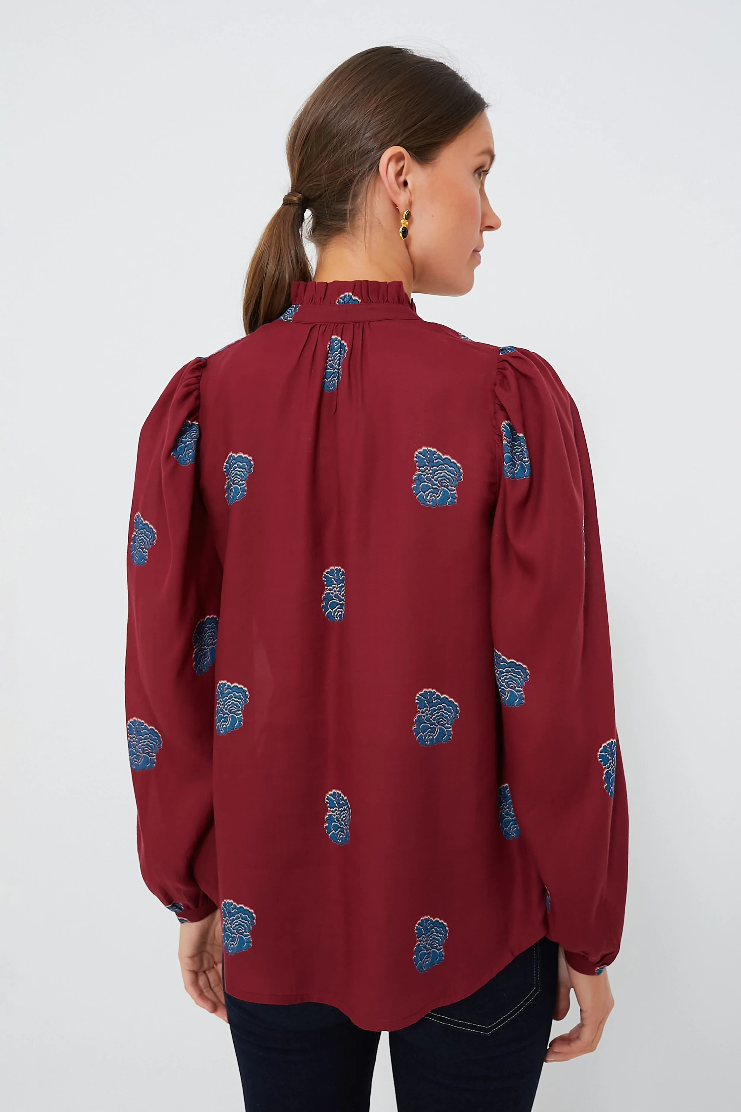 Red Burgundy Annabel Shirt - Image 4
