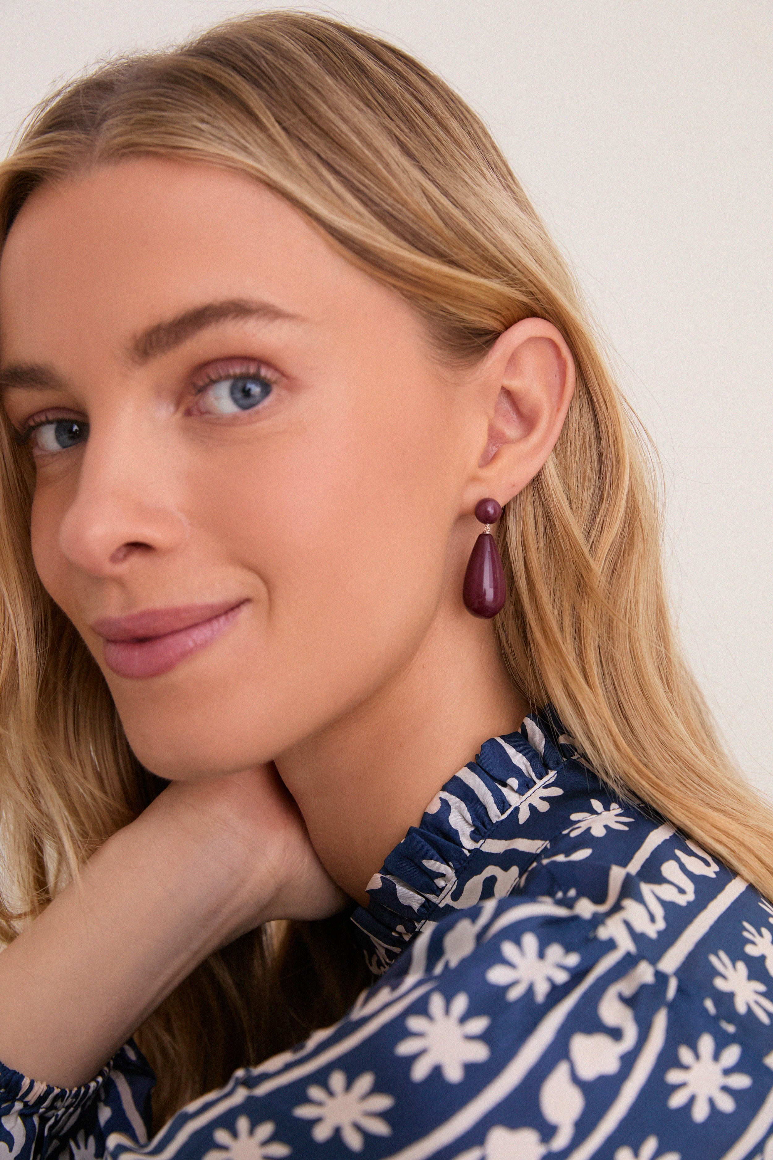 Red Mookiate Lola Earrings - Image 2