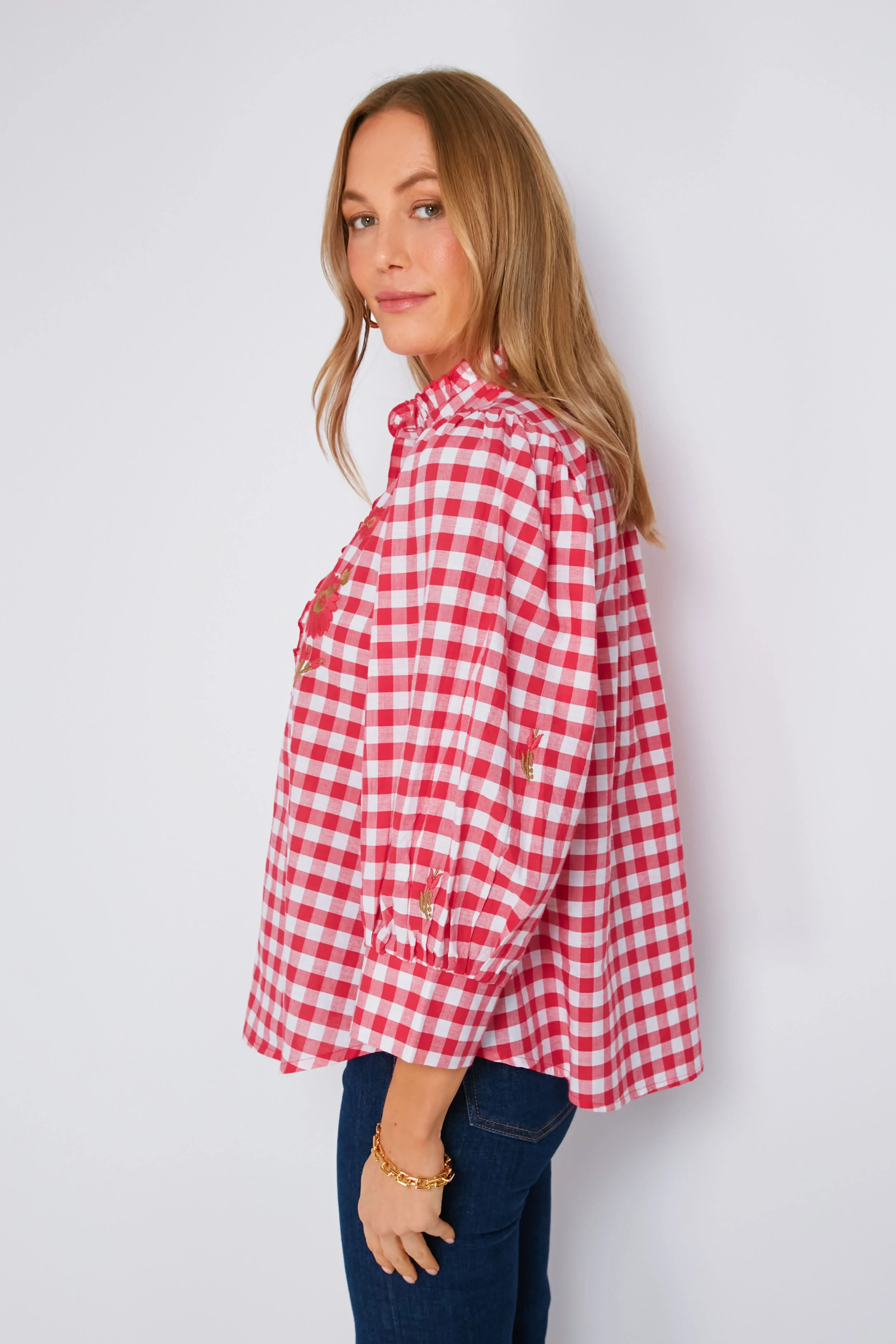 Red Polly Blouse - Image 3