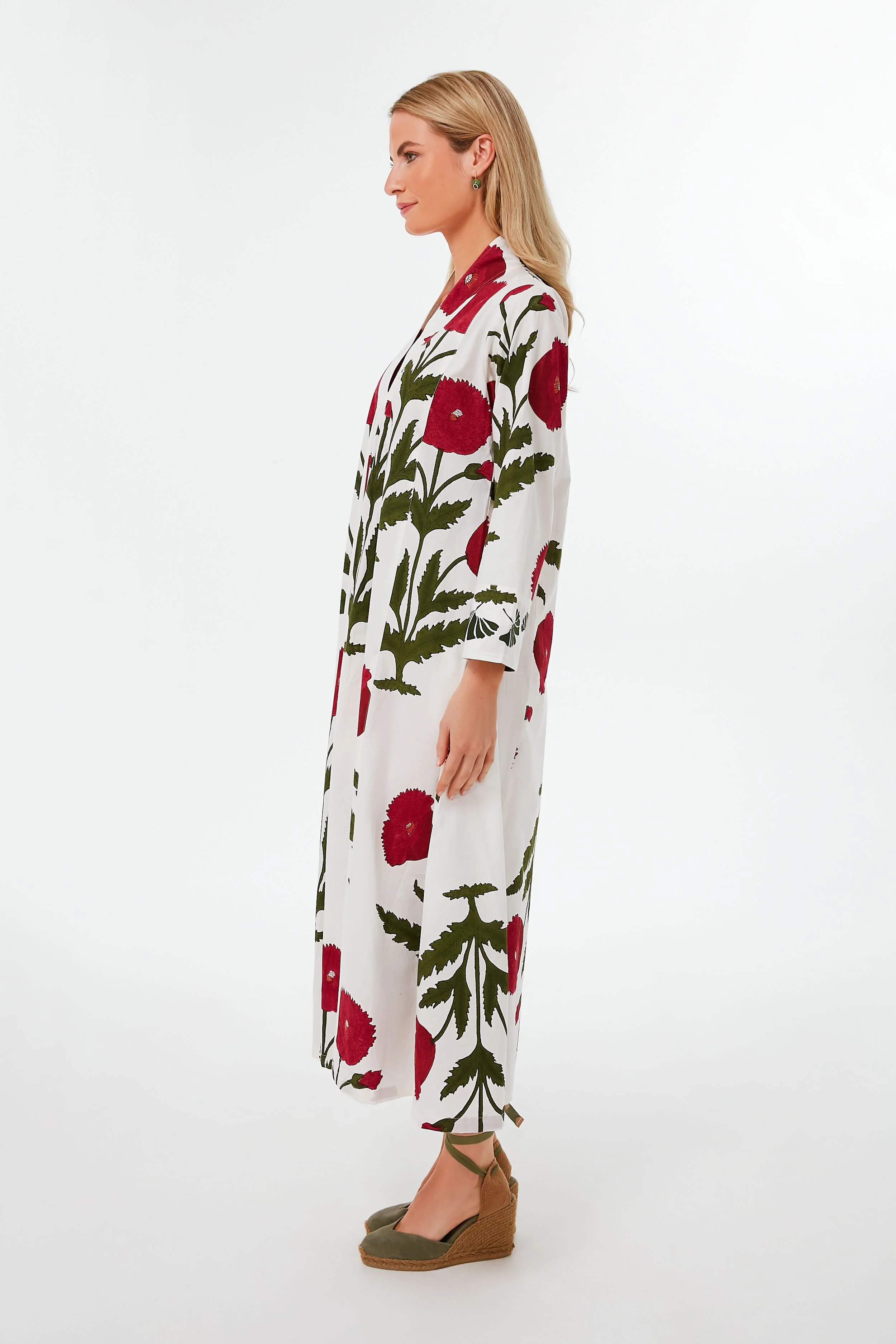 Red Poppy Krait Kaftan - Image 3
