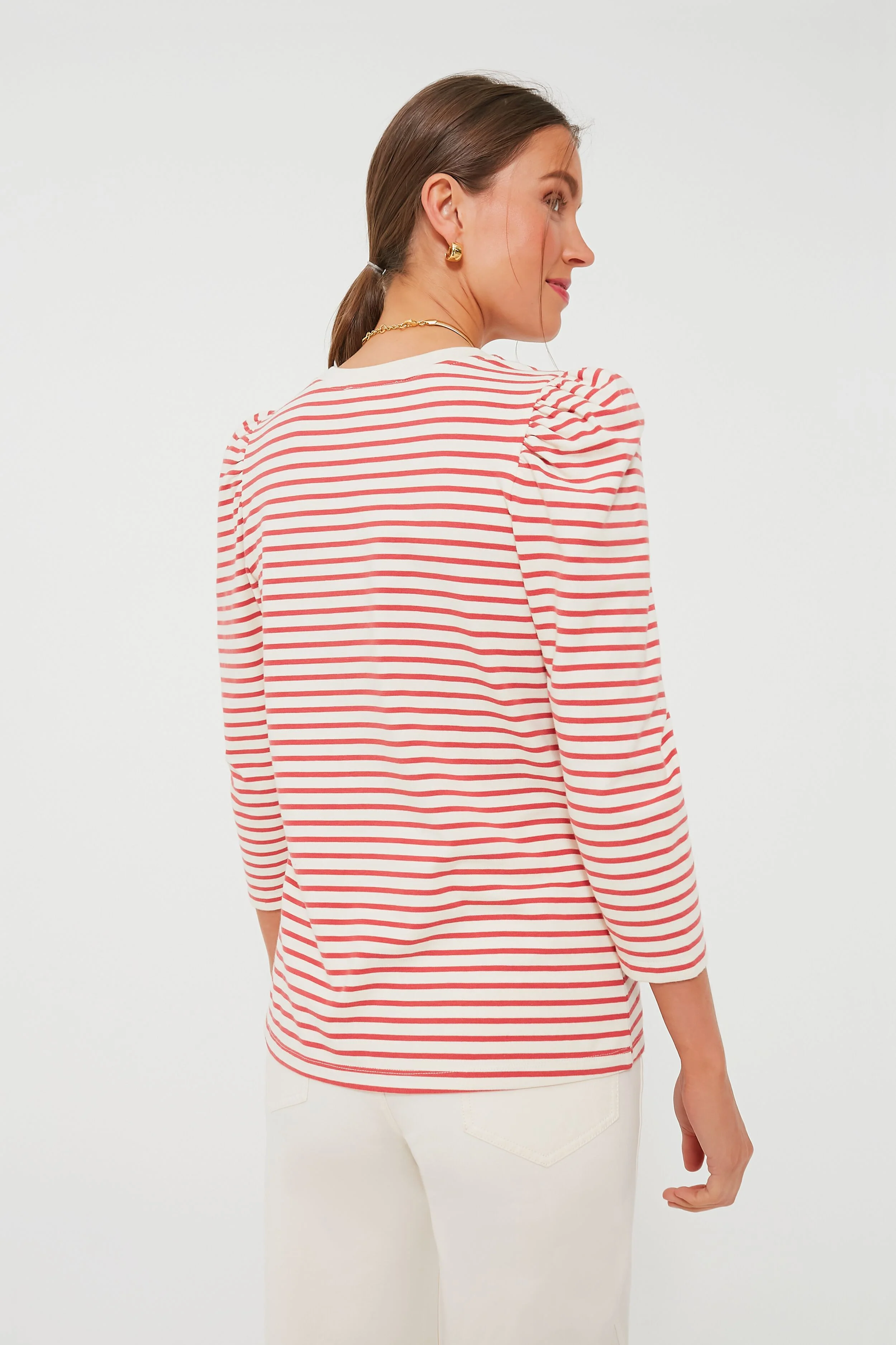 Red Striped Vesty Long Sleeve Crewneck - Image 4