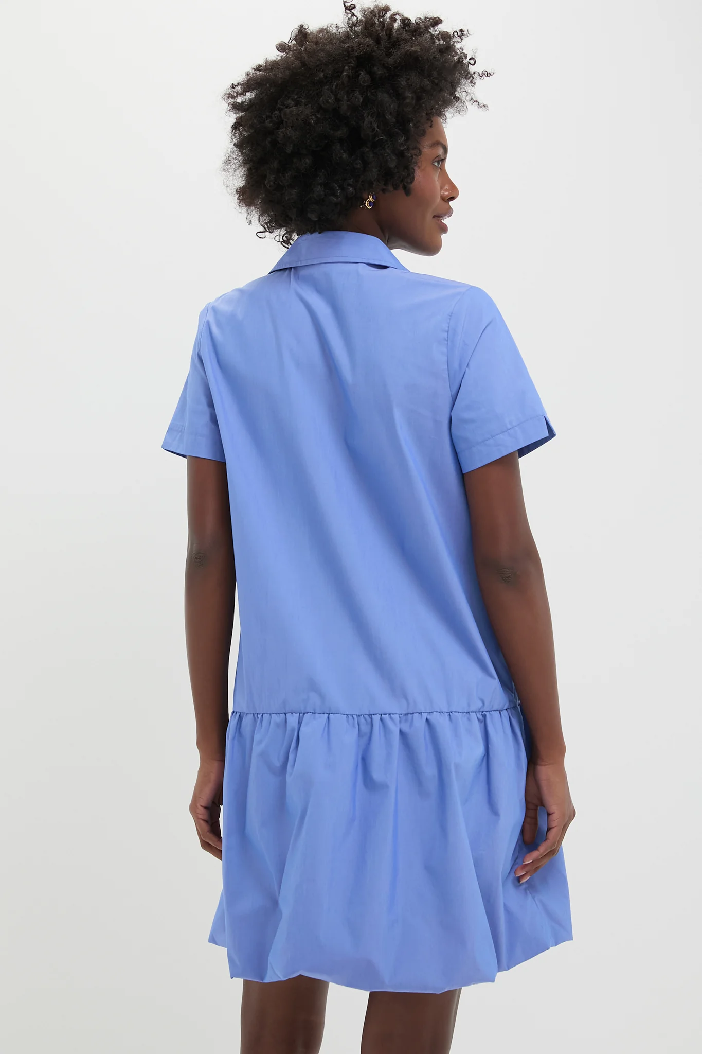 Sail Blue Martine Bubble Mini Dress - Image 4