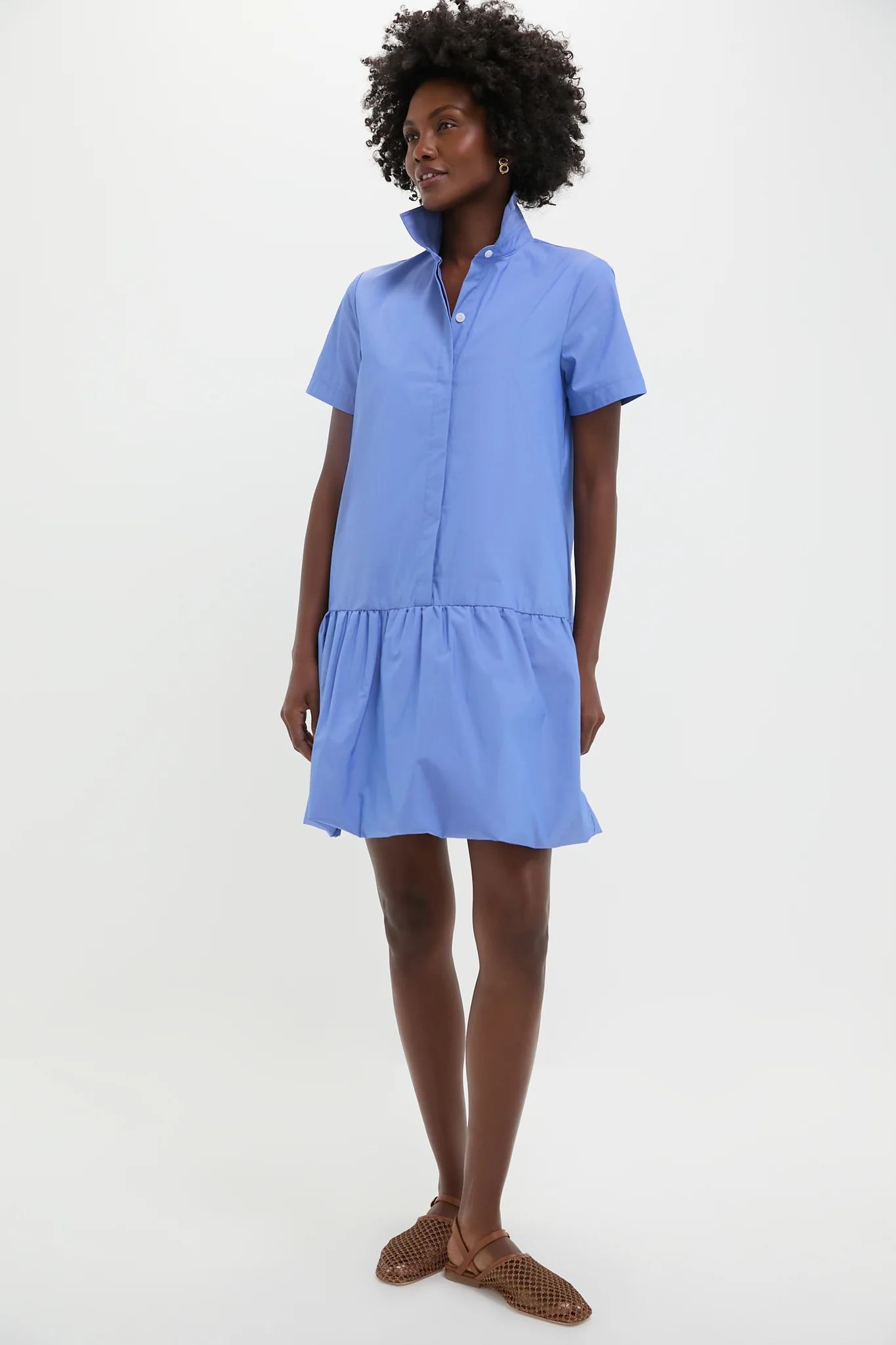Sail Blue Martine Bubble Mini Dress - Image 6