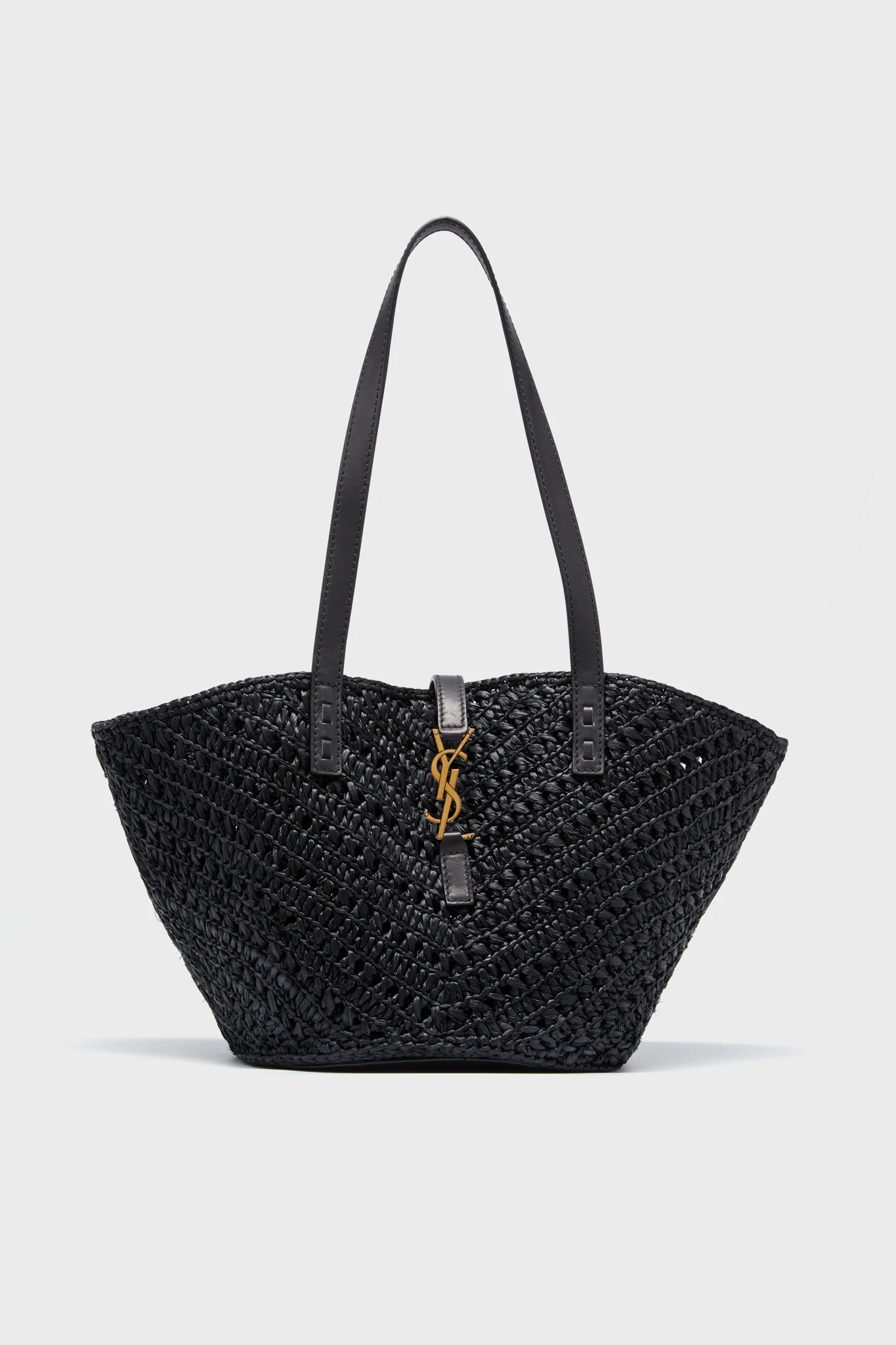 Saint Laurent Black Small Panier Tote Bag
