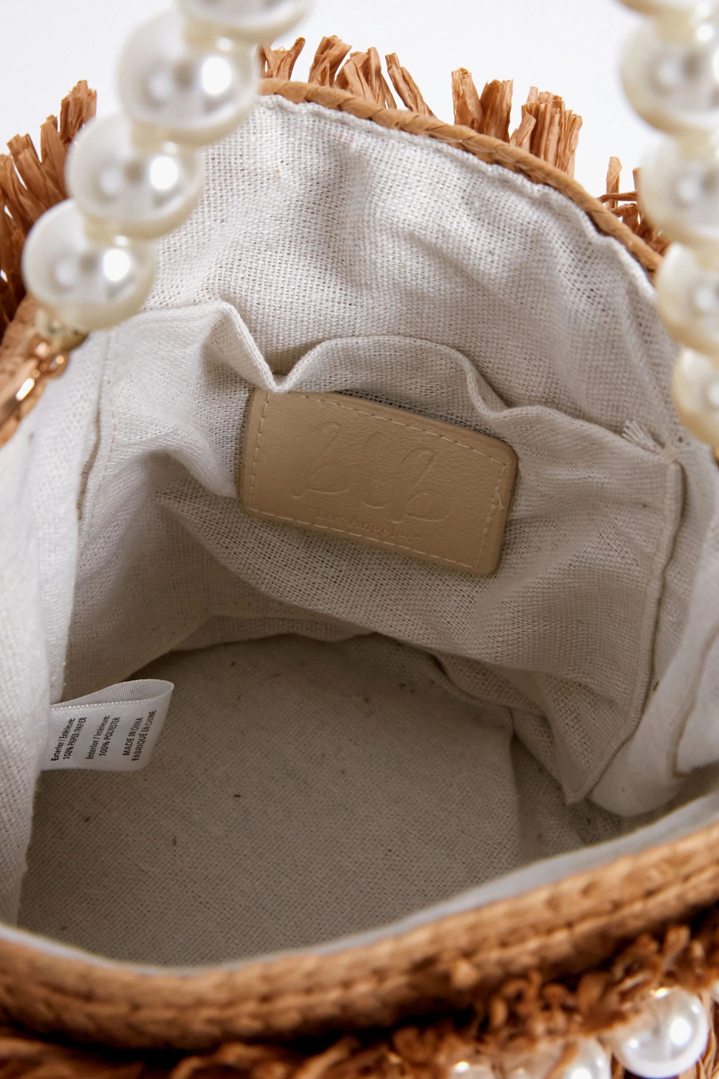 Sand Kate Round Pearl Handle Bag - Image 4