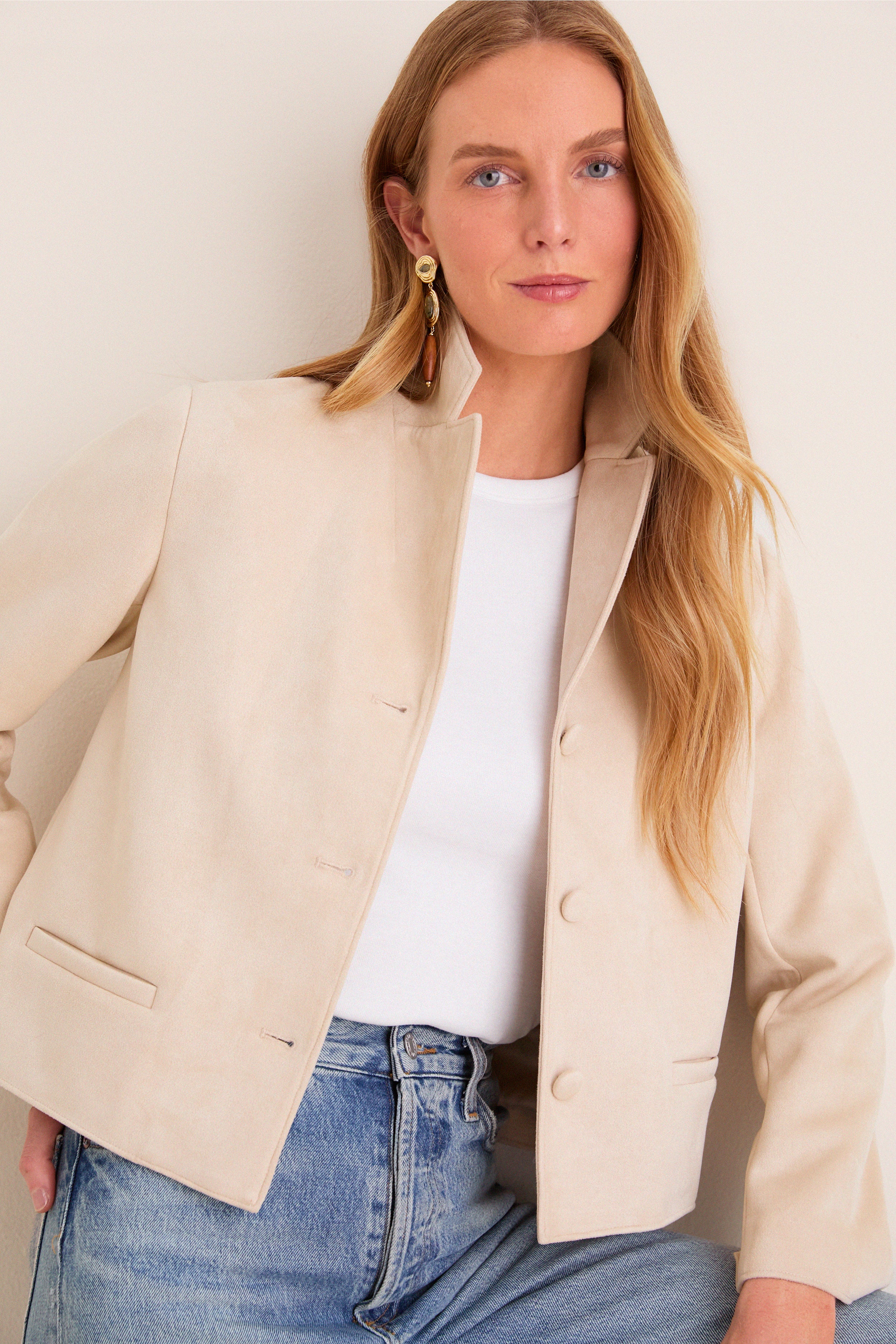 Sand Suede Zaria Jacket - Image 6