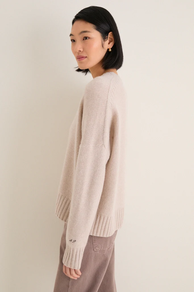 Sandstone Cashmere Henri Crewneck - Image 3