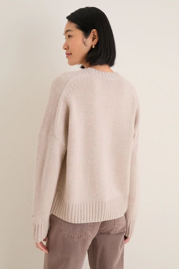 Sandstone Cashmere Henri Crewneck - Image 4