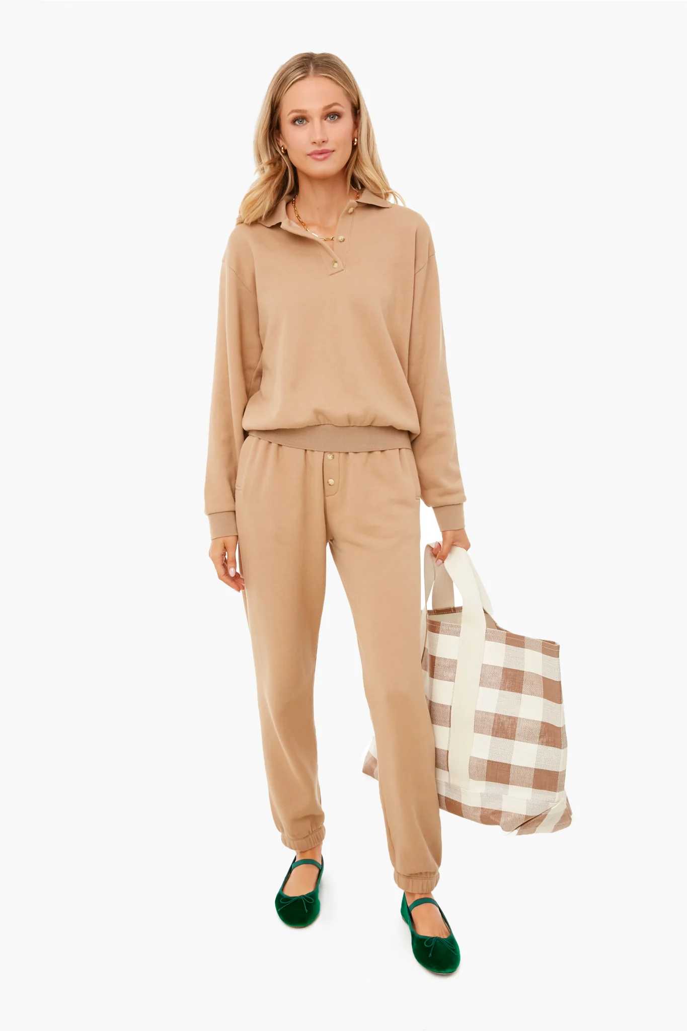 Sandstone Gingham Bodie Bag - Image 3