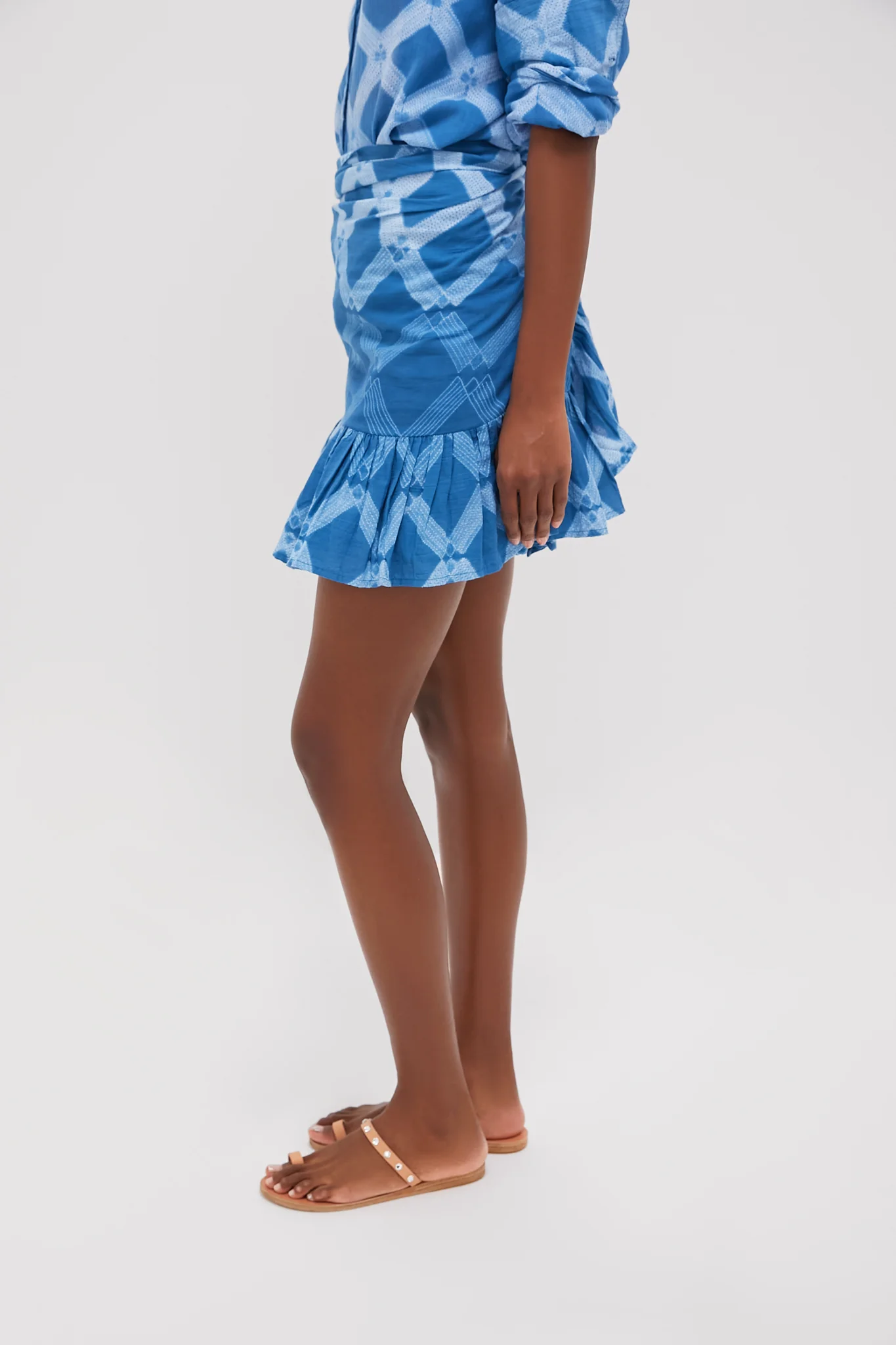 Sapphire Path Short Ruffle Power Pareo - Image 3